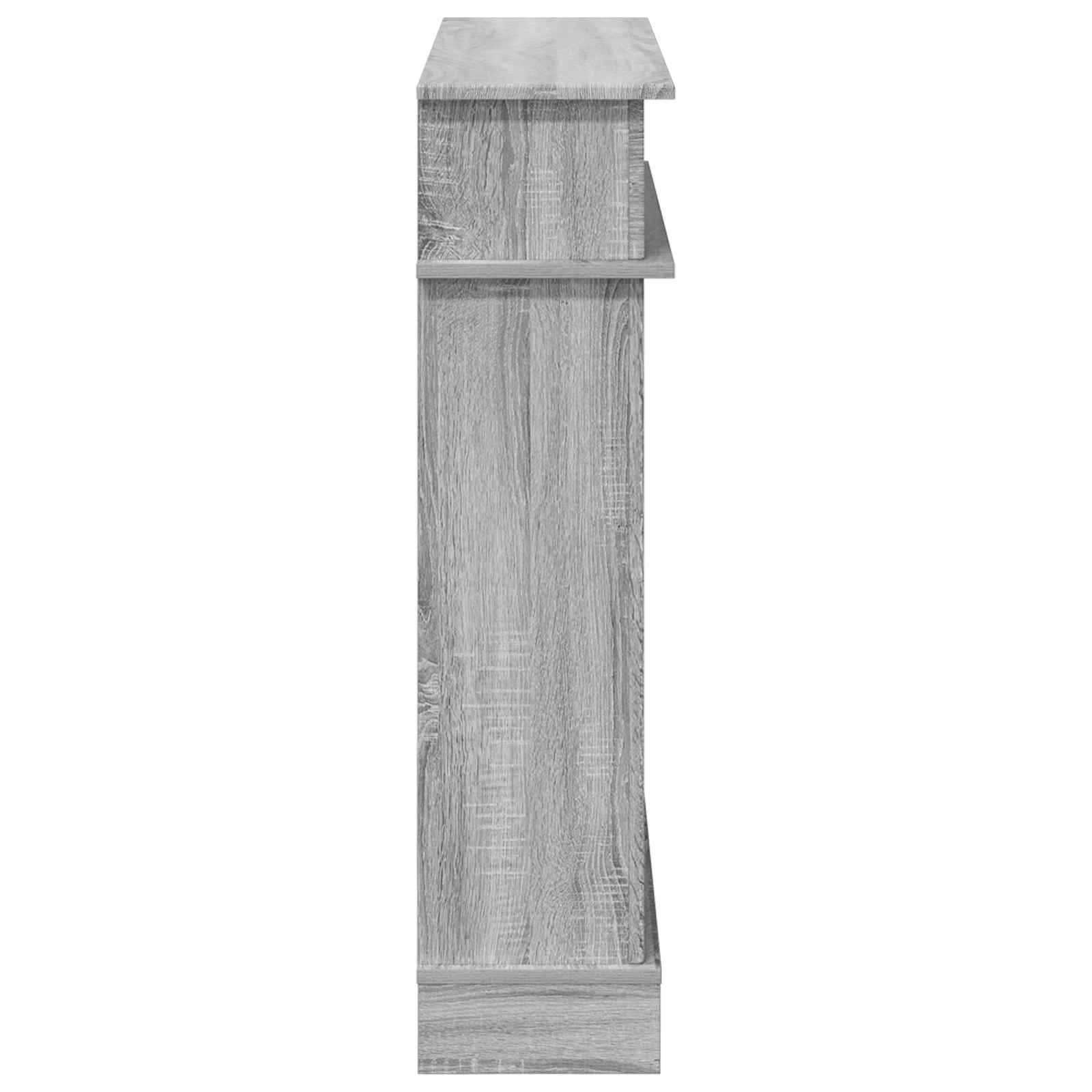 Cornice per camino Sonoma grigio 102 x 26 x 100 cm