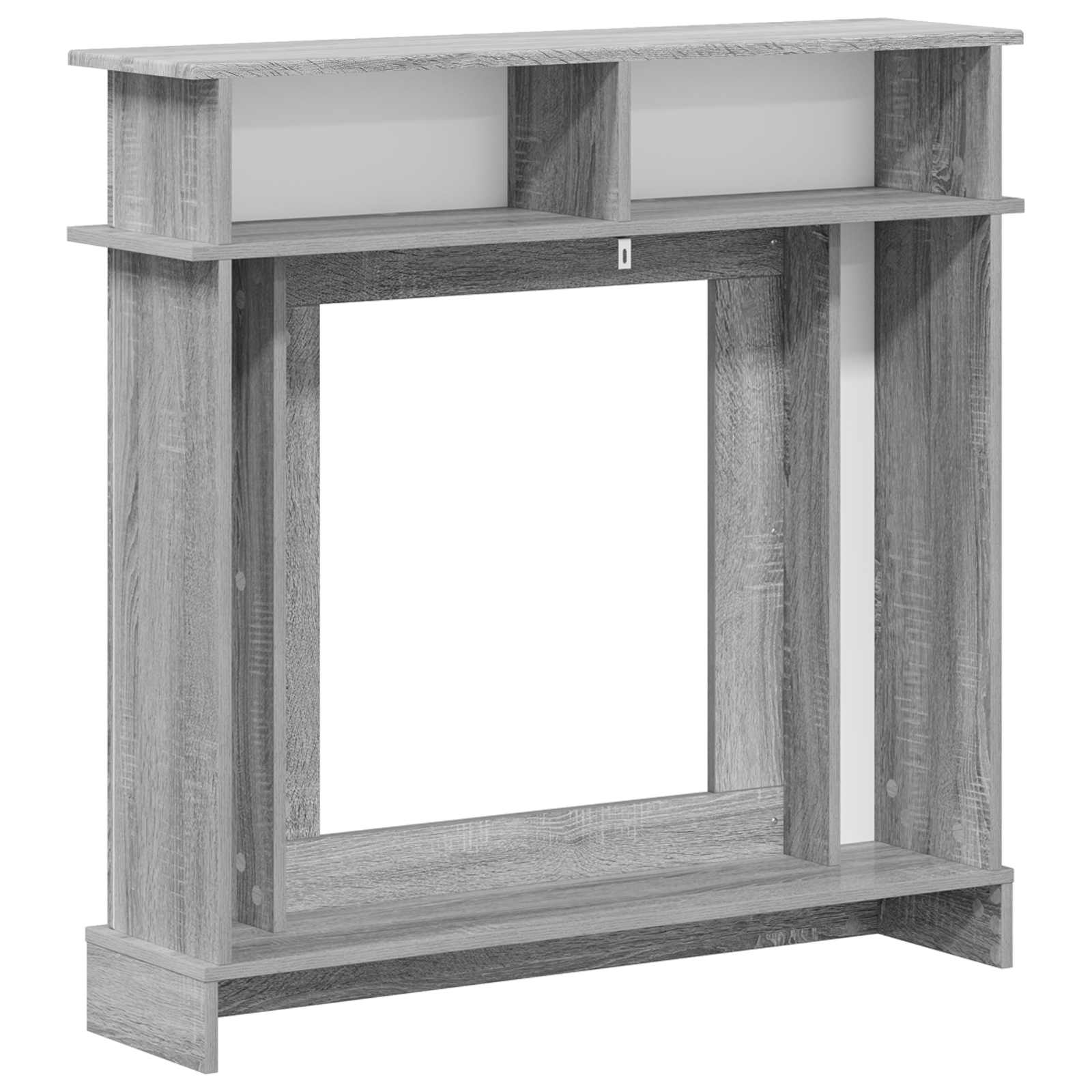 Cornice per camino Sonoma grigio 102 x 26 x 100 cm