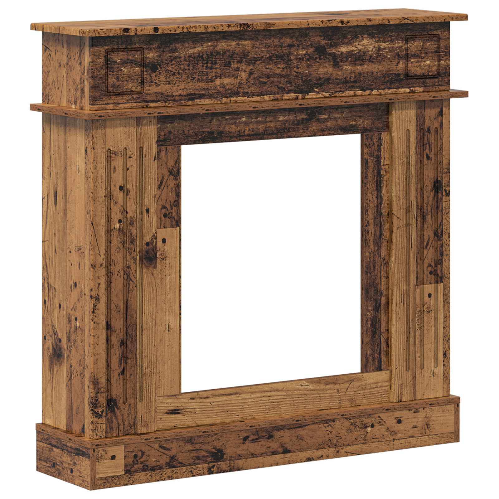 Cornice per camino Legno antico 102 x 26 x 100 cm