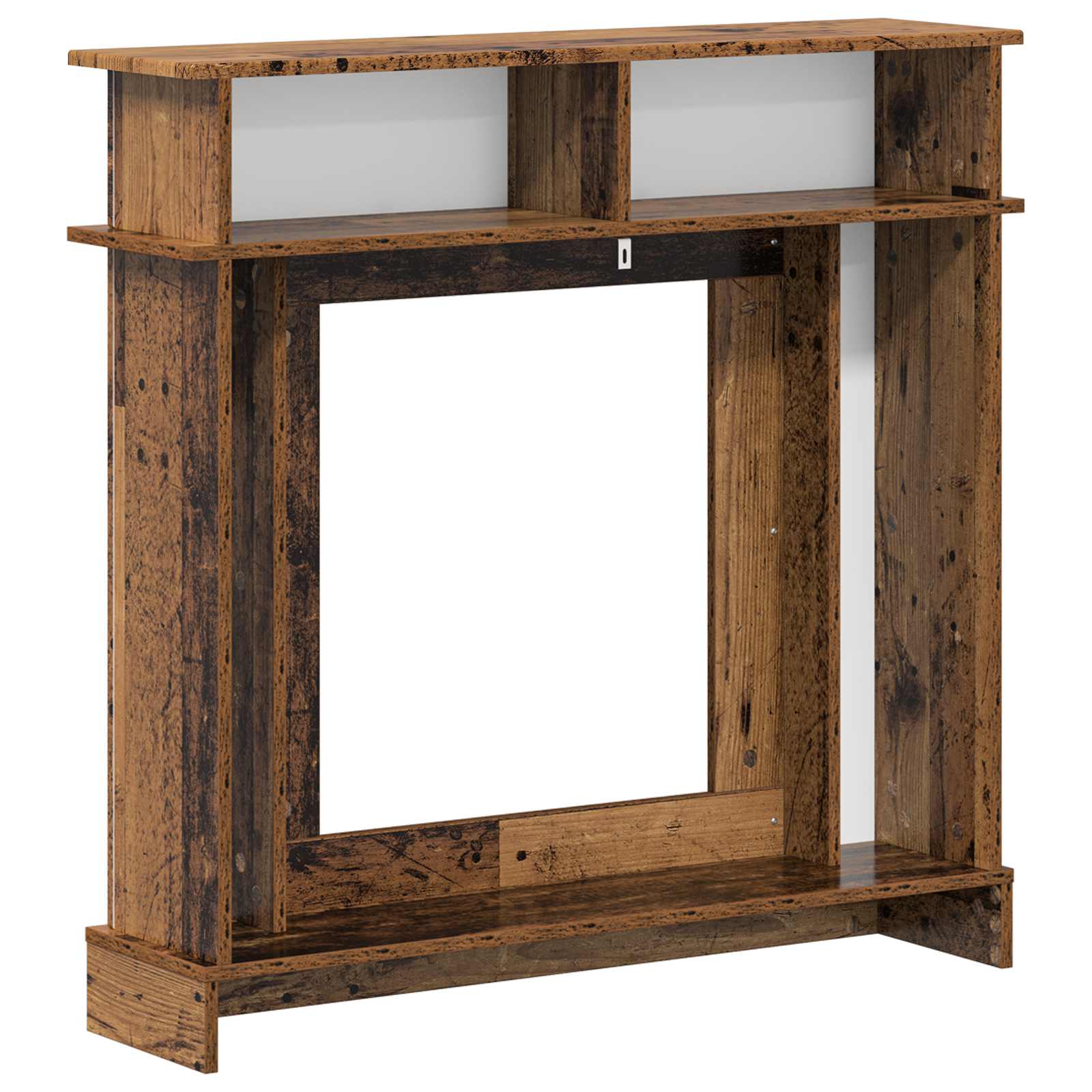 Cornice per camino Legno antico 102 x 26 x 100 cm