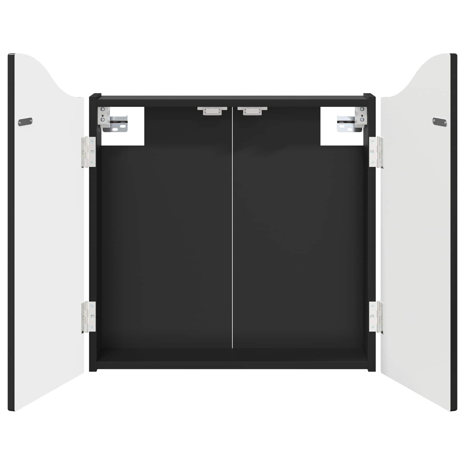 Armadio per Dartboard Nero 56 x 12 x 63 cm Legno ingegnerizzato