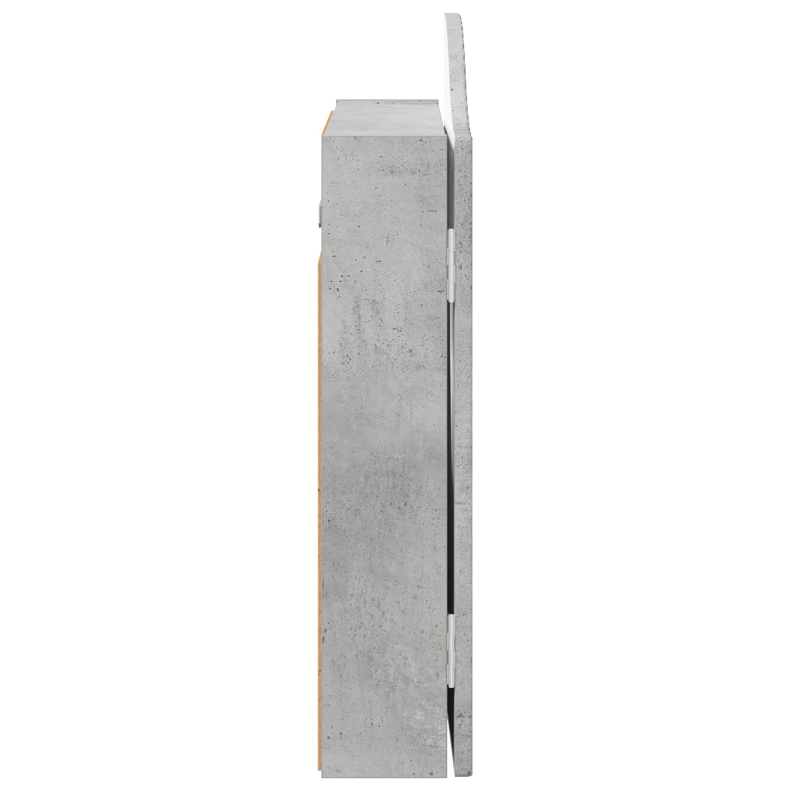 Armadio per Dartboard Grigio Cemento 56 x 12 x 63 cm