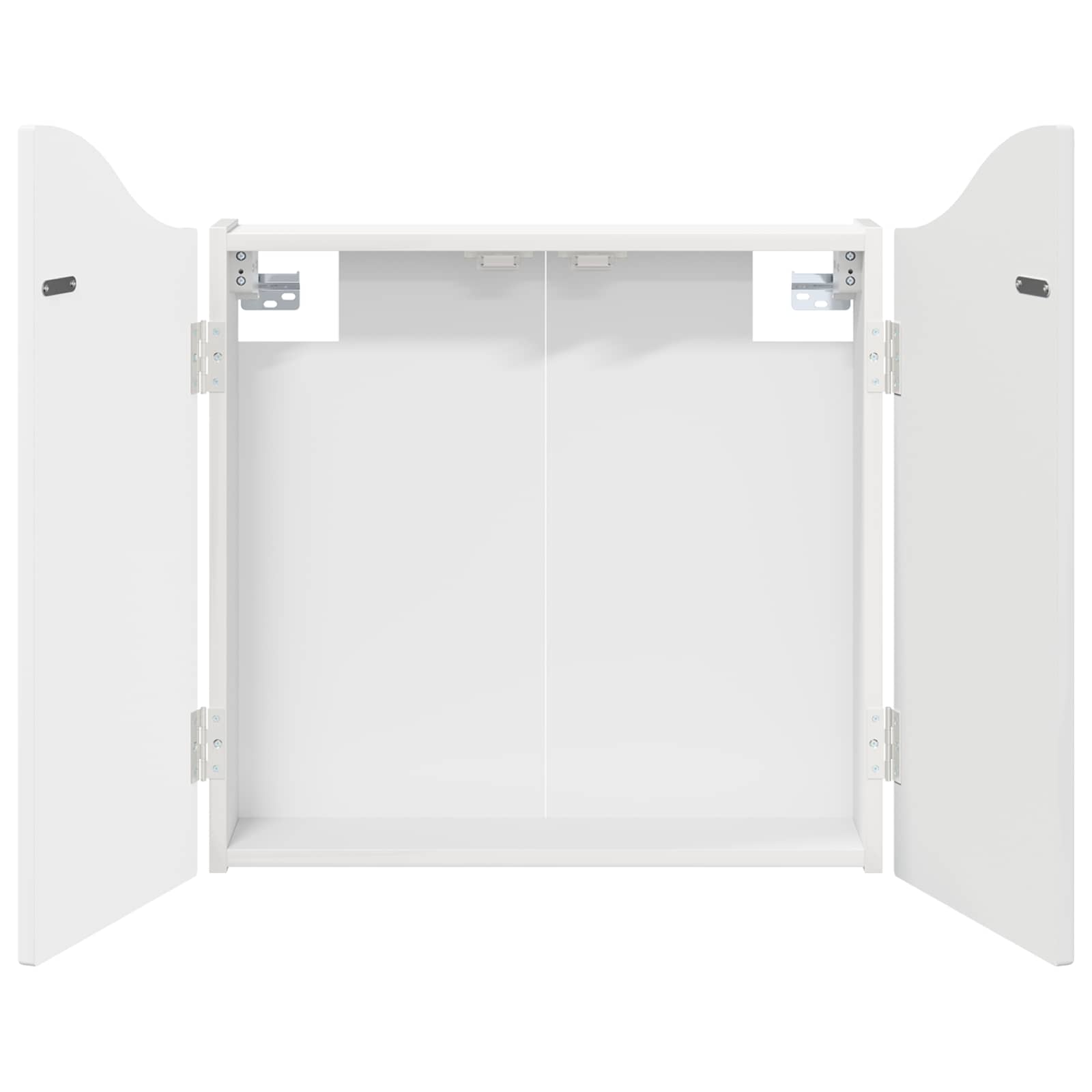 Armadio per Dartboard Bianco Lucido 56 x 12 x 63 cm