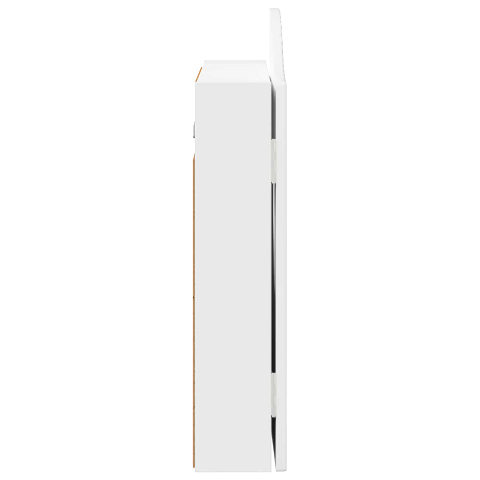 Armadio per Dartboard Bianco Lucido 56 x 12 x 63 cm