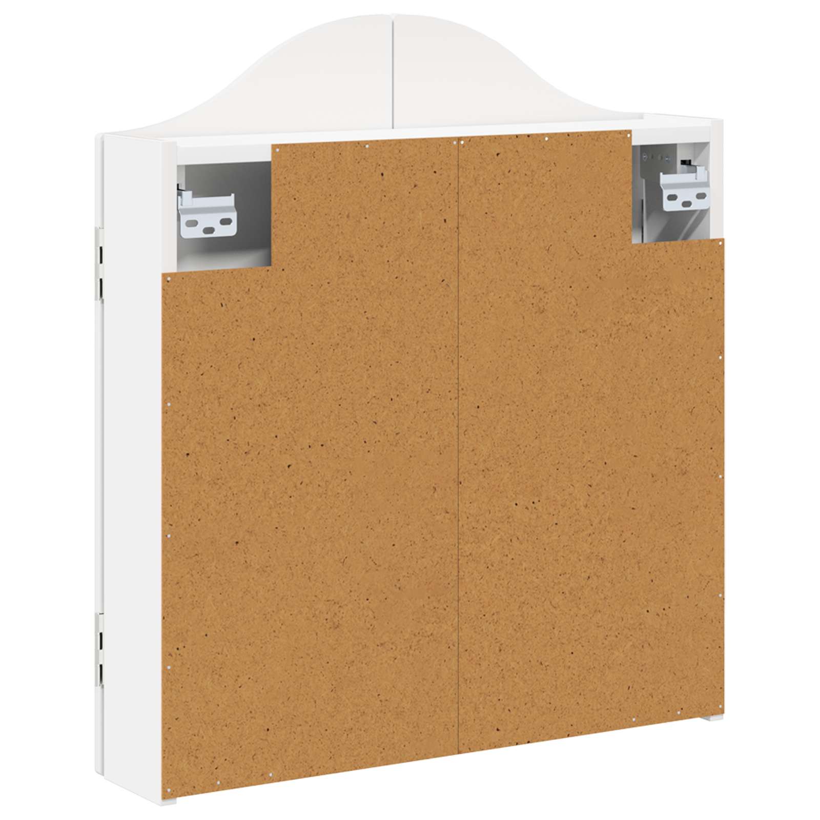 Armadio per Dartboard Bianco Lucido 56 x 12 x 63 cm