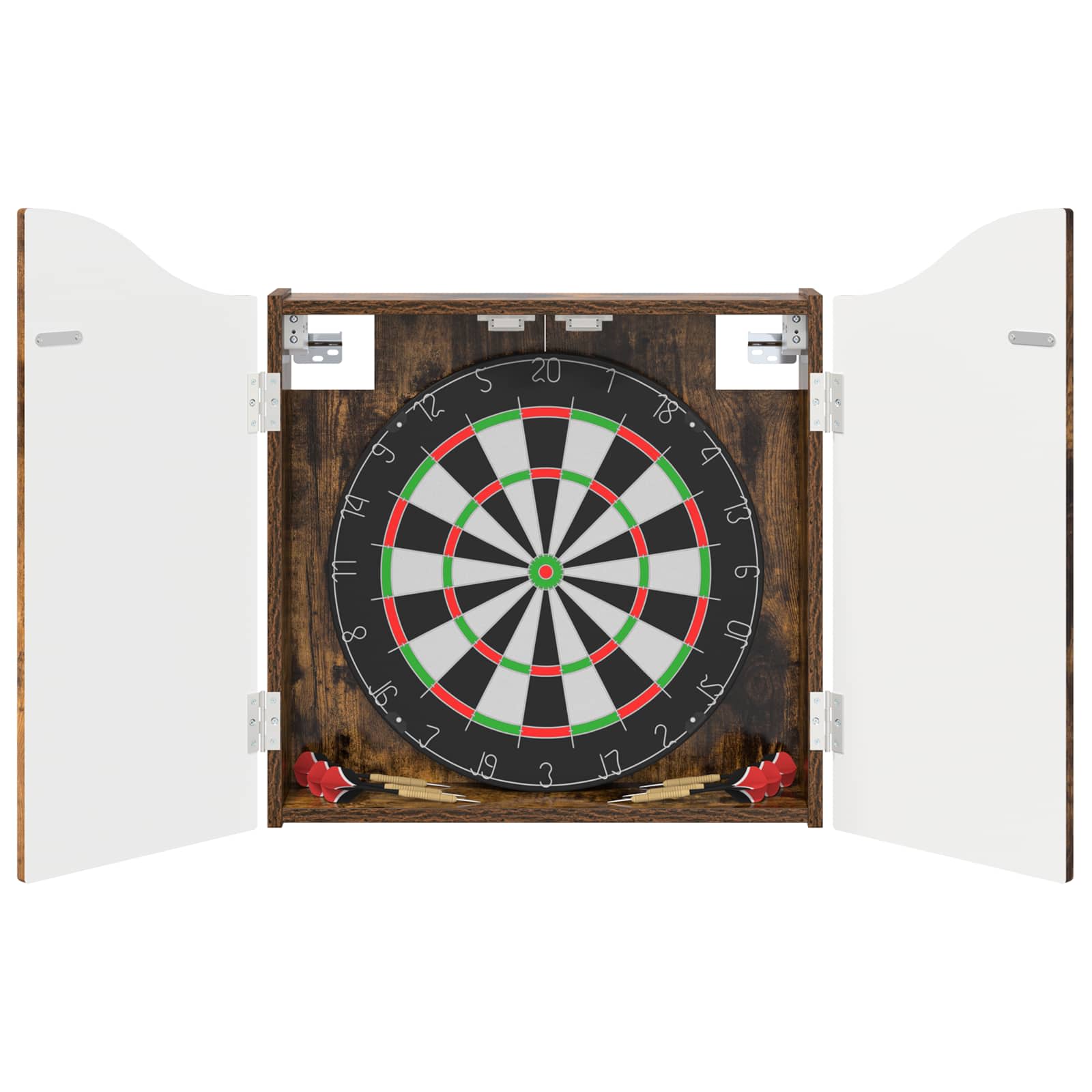 Armadio per Dartboard Rovere Fumo 56 x 12 x 63 cm
