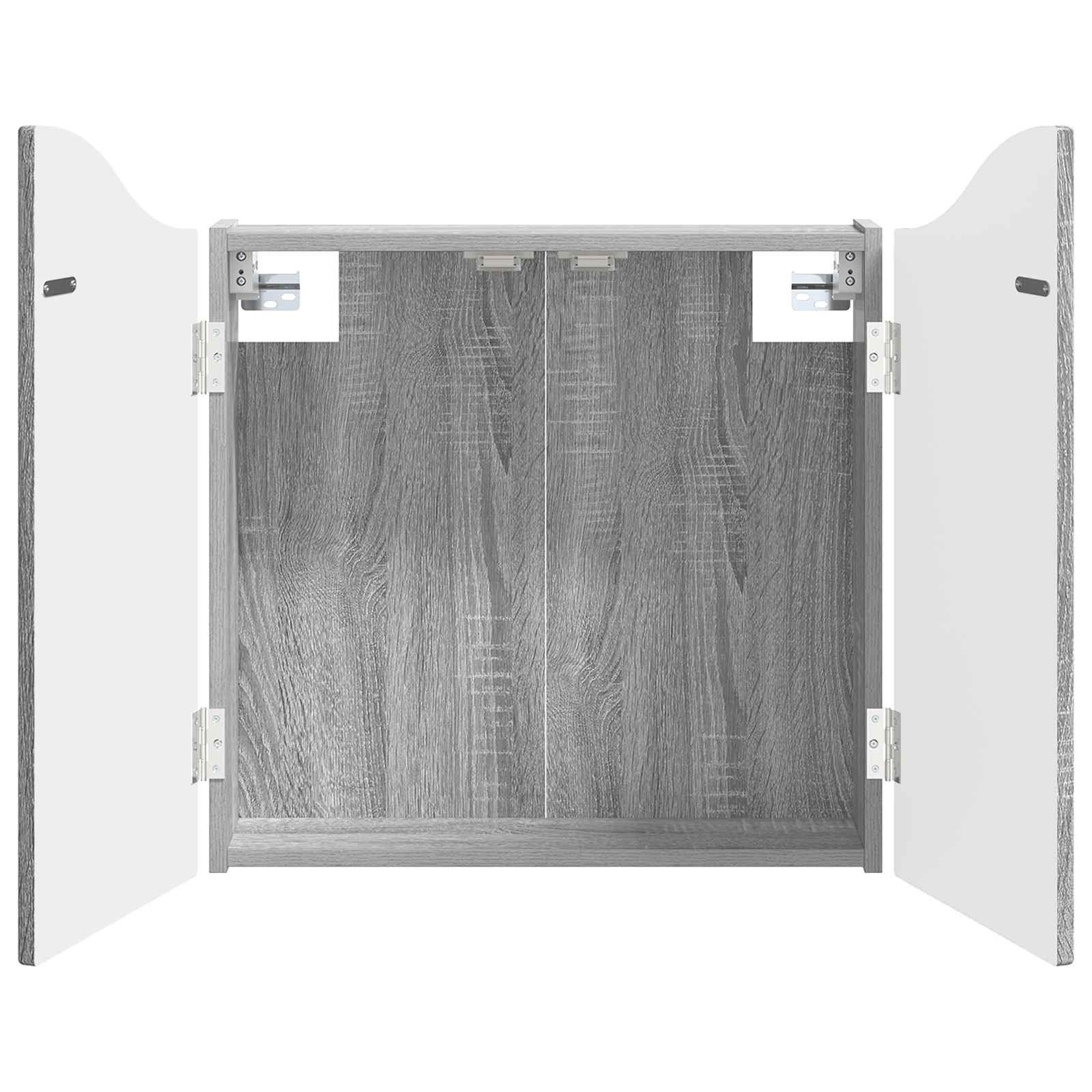 Armadio per Dartboard Sonoma grigio 56 x 12 x 63 cm