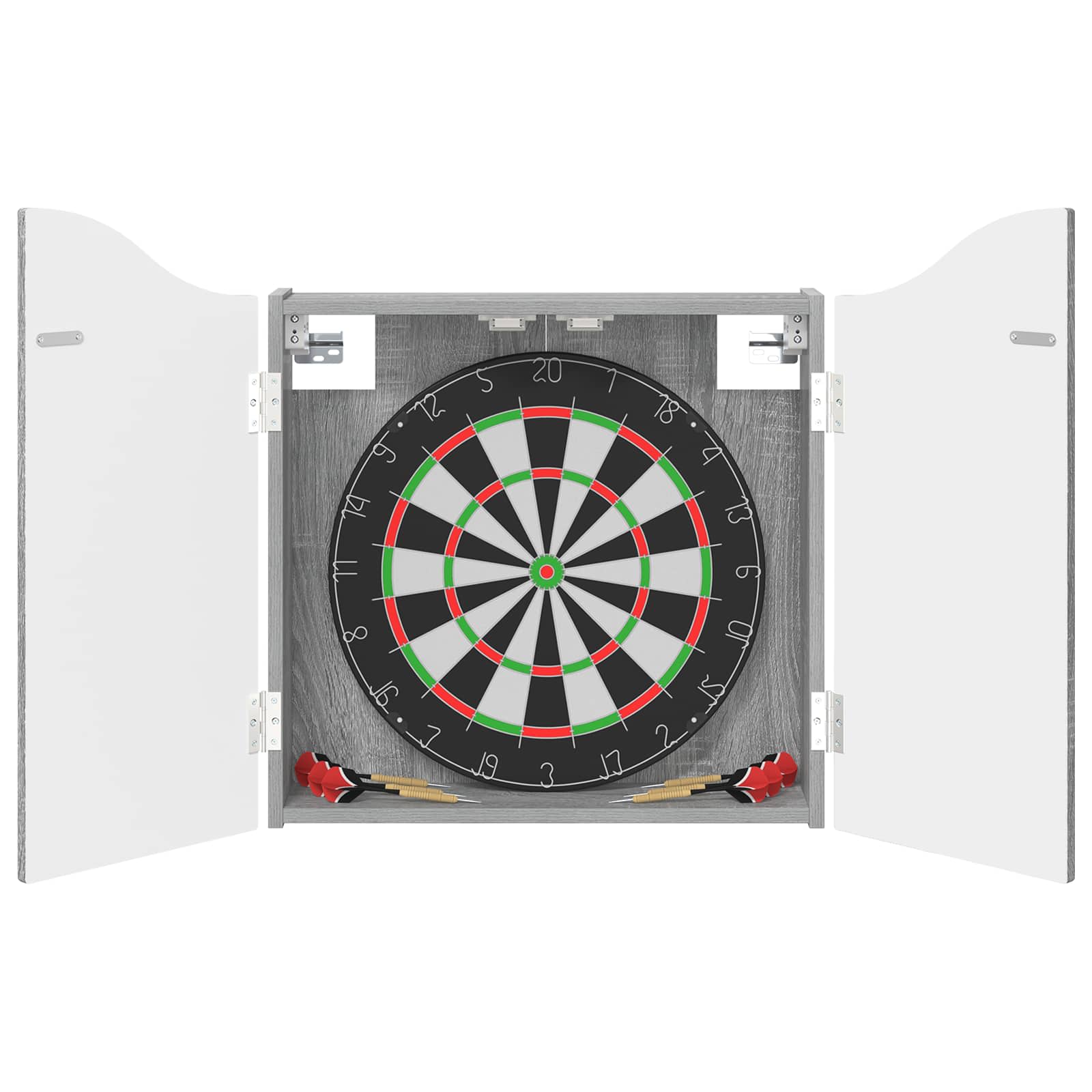 Armadio per Dartboard Sonoma grigio 56 x 12 x 63 cm
