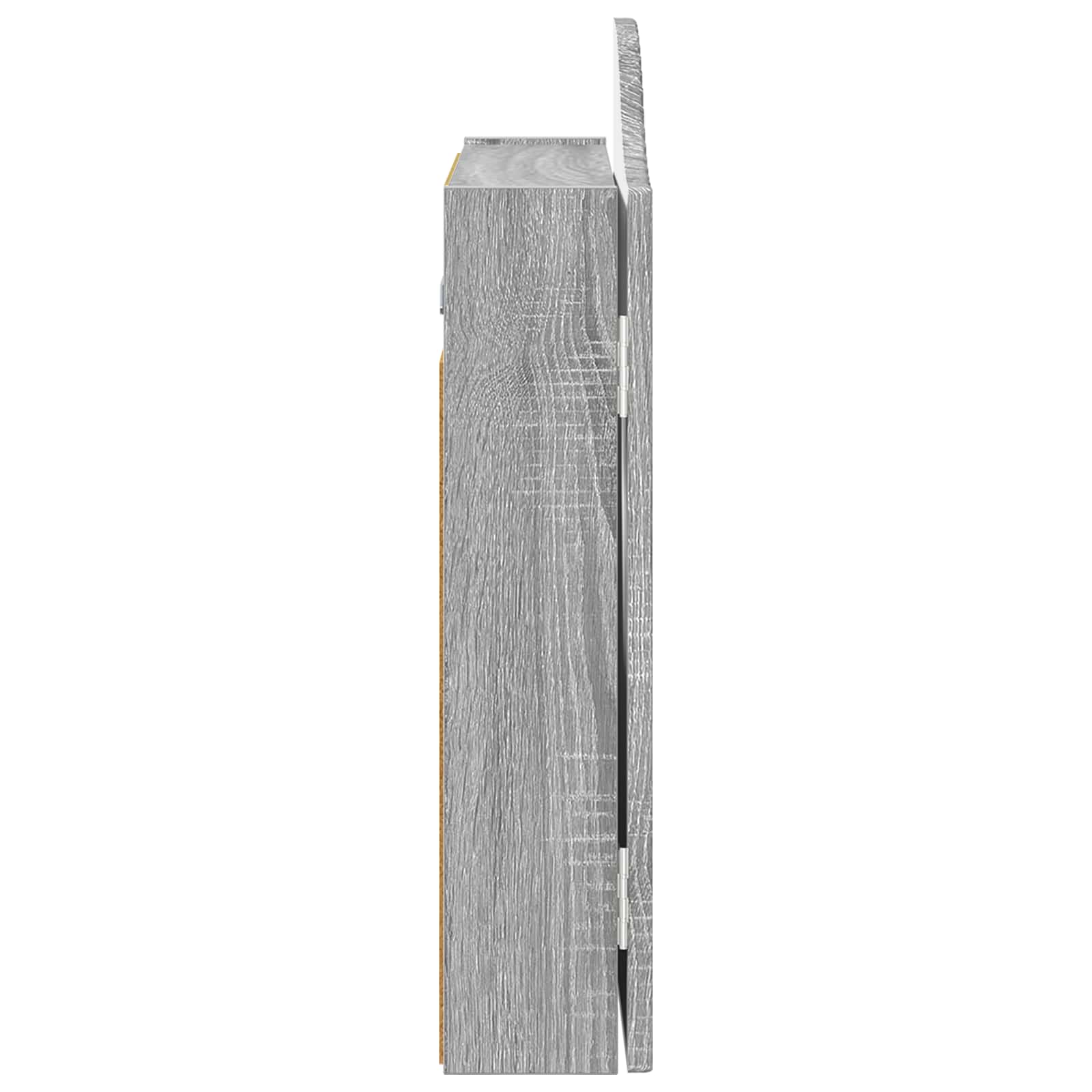 Armadio per Dartboard Sonoma grigio 56 x 12 x 63 cm