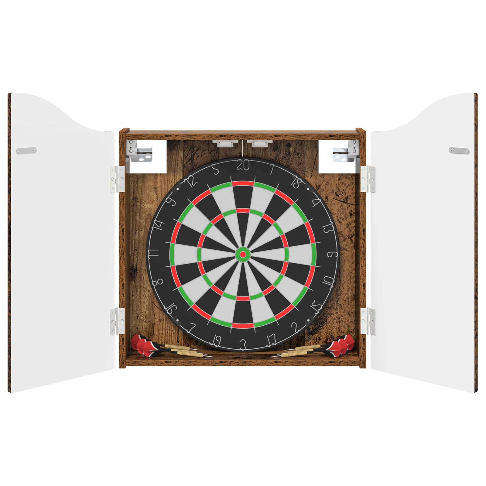 Armadio per Dartboard Legno antico 56 x 12 x 63 cm