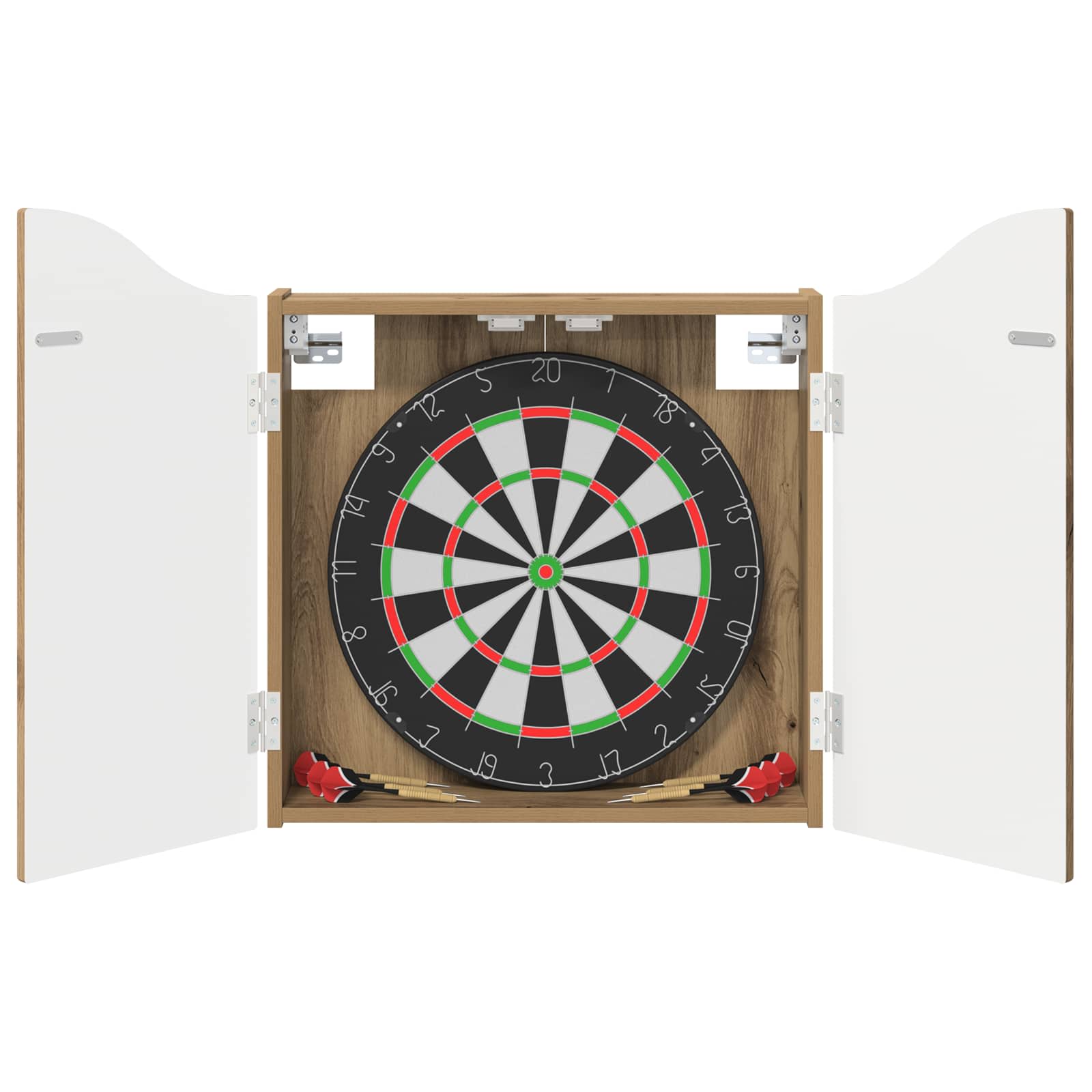 Armadio per Dartboard Rovere Artigianale 56 x 12 x 63 cm