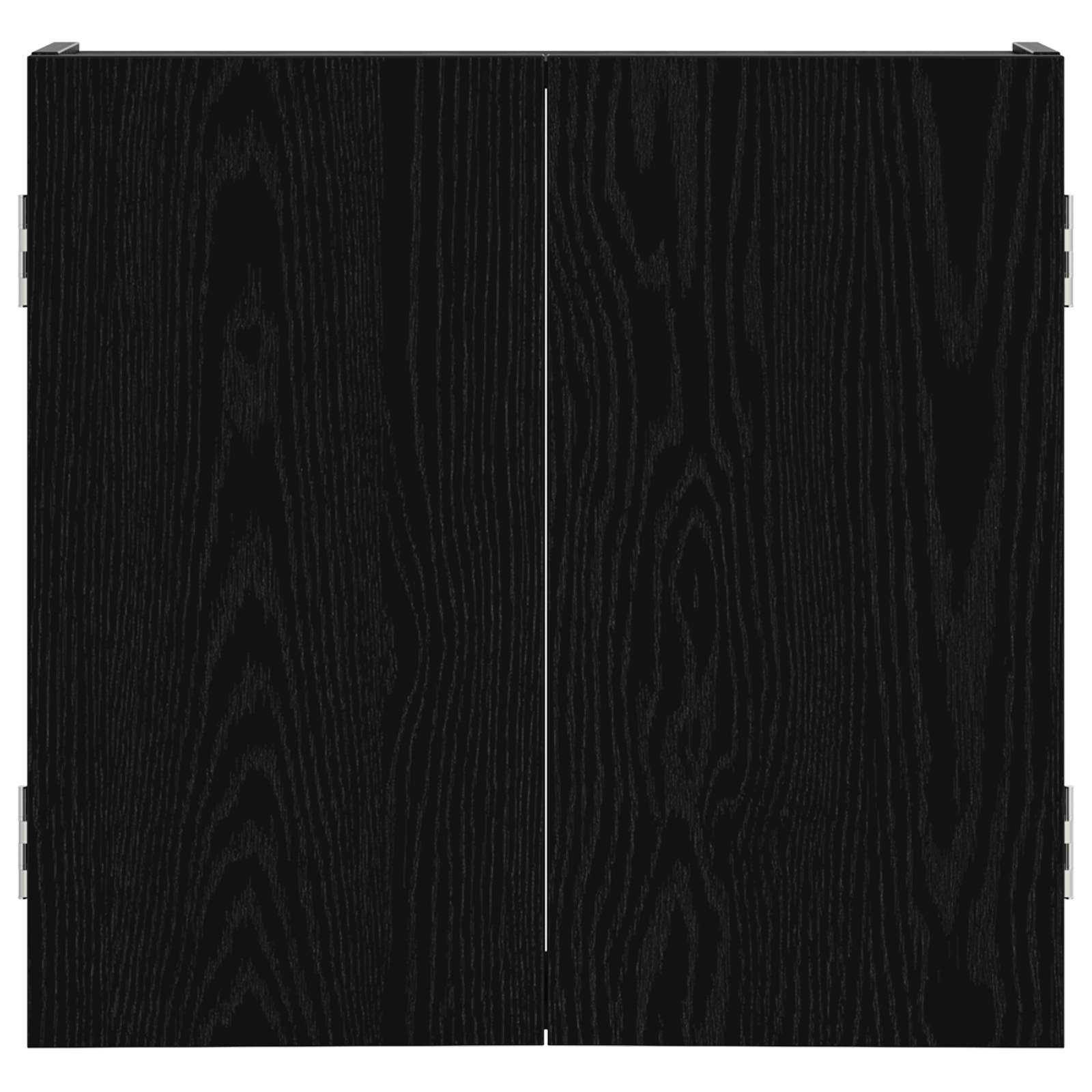 Armadio per Dartboard Rovere Nero 56 x 12 x 53,5 cm