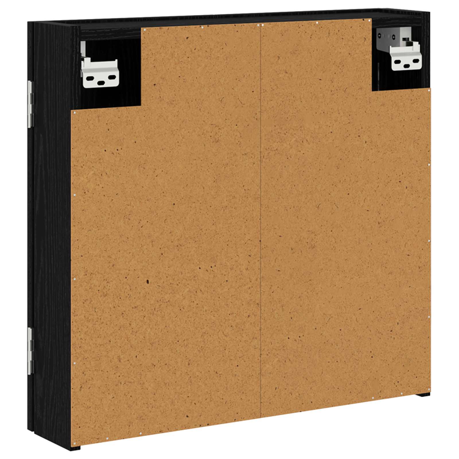 Armadio per Dartboard Rovere Nero 56 x 12 x 53,5 cm