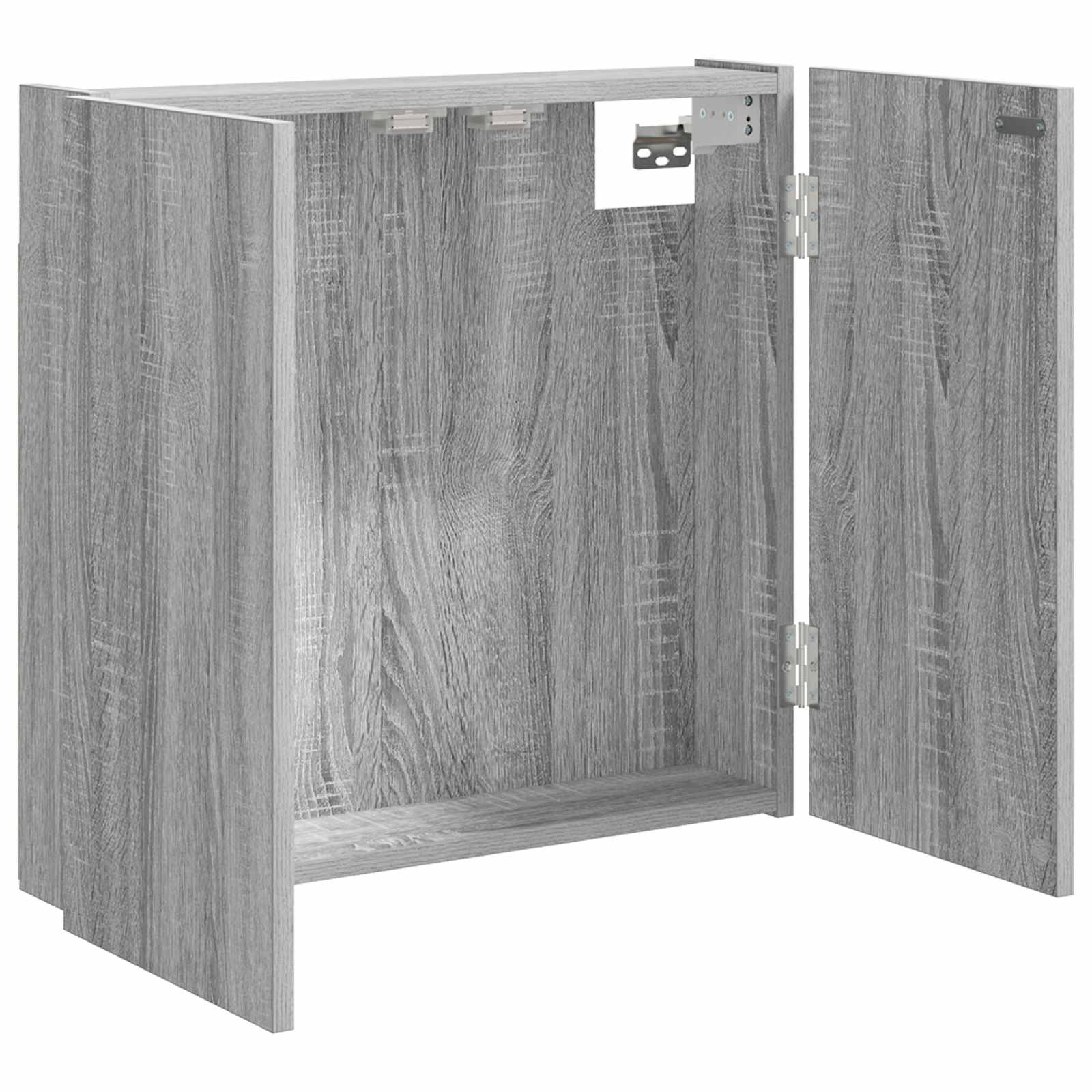 Armadio per Dartboard Sonoma grigio 56 x 12 x 53,5 cm