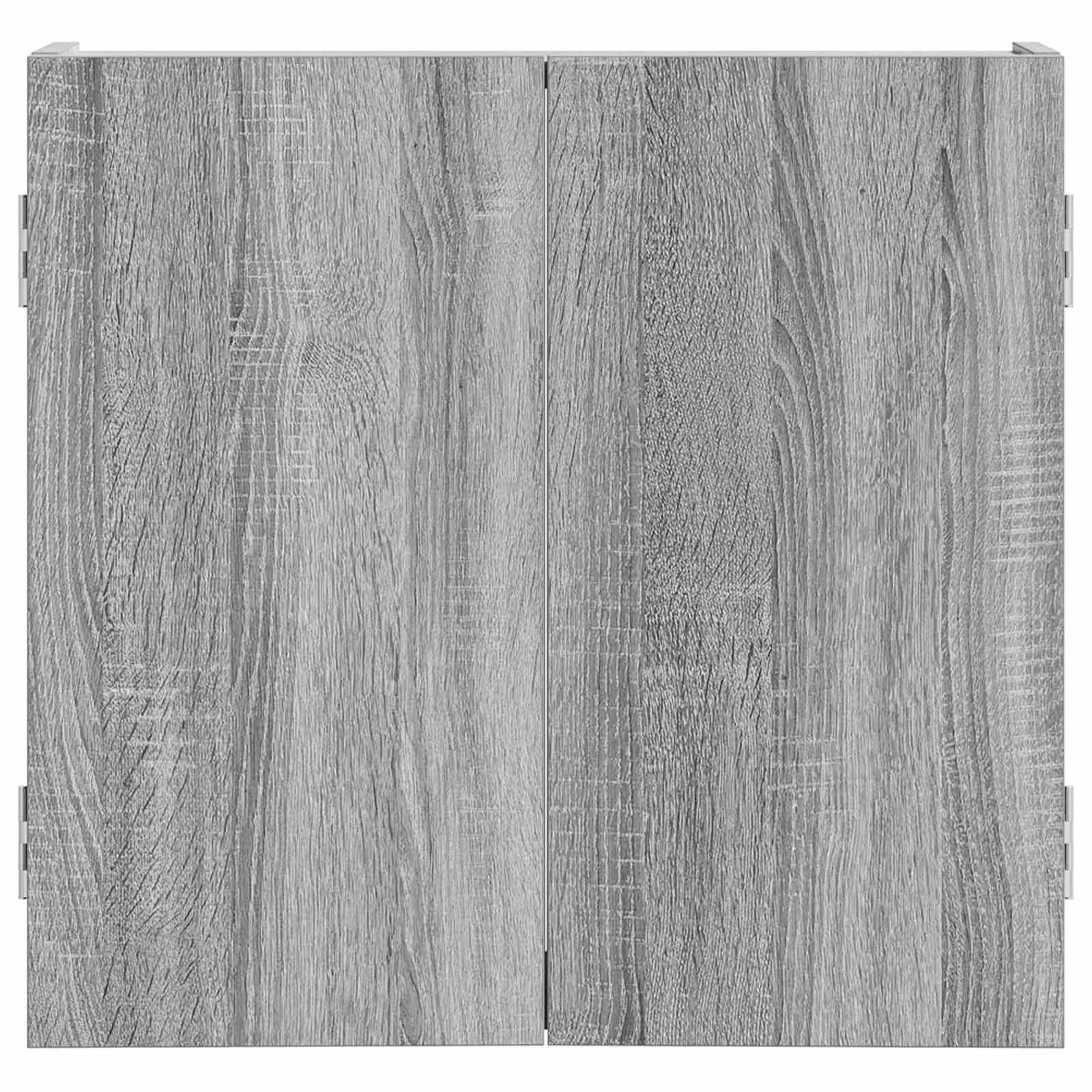 Armadio per Dartboard Sonoma grigio 56 x 12 x 53,5 cm