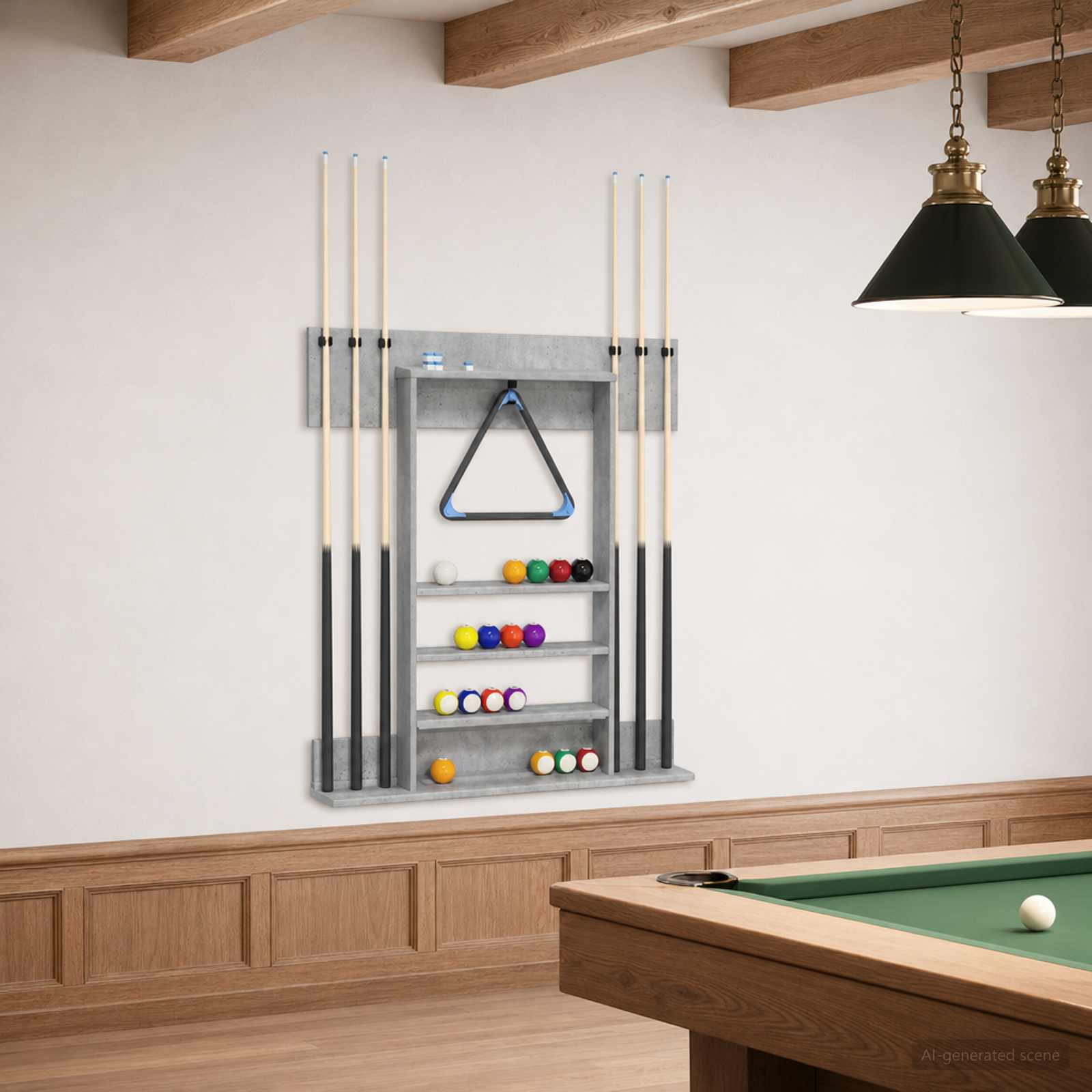 Supporto per stecche da biliardo Legno ingegnerizzato