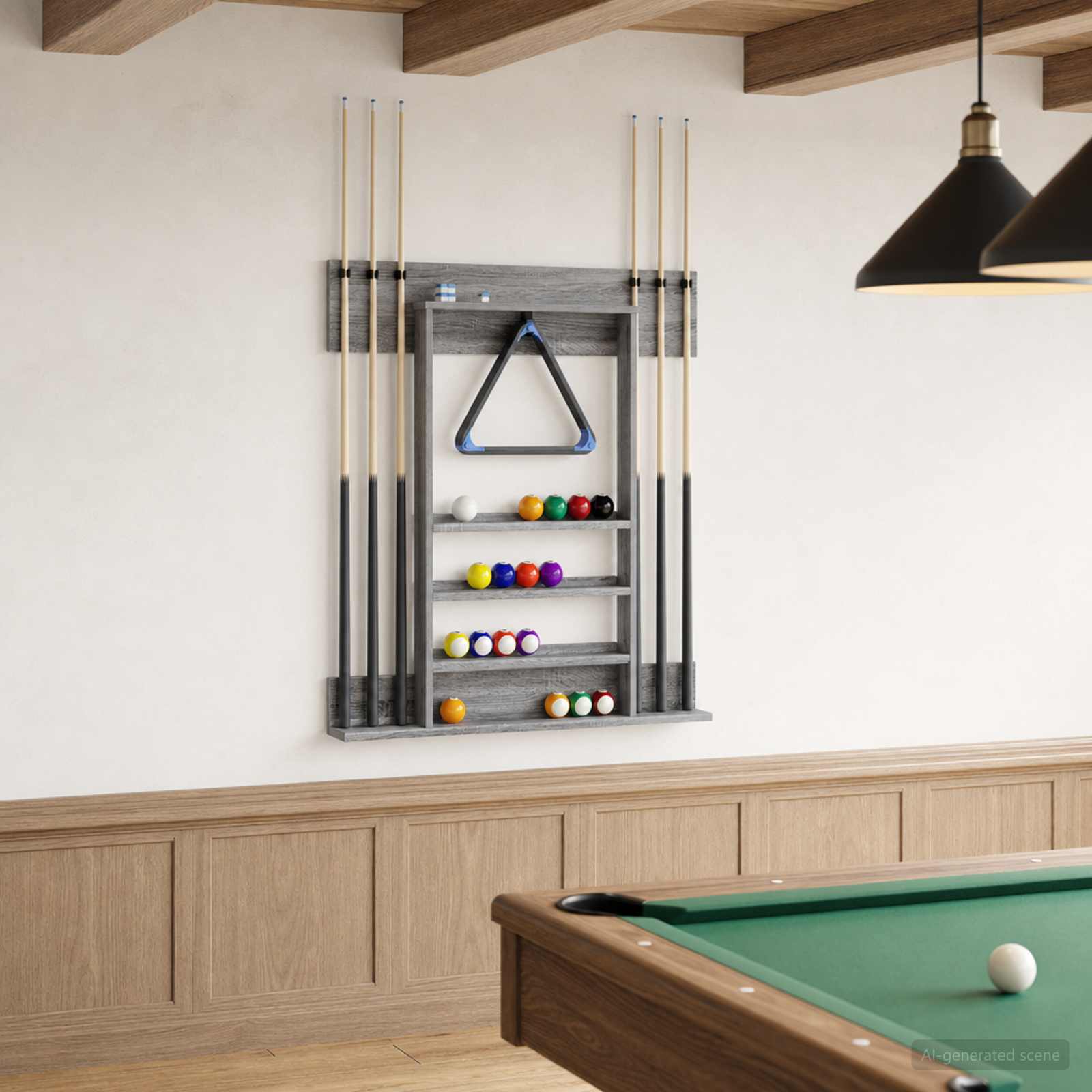 Supporto per stecche da biliardo Legno ingegnerizzato