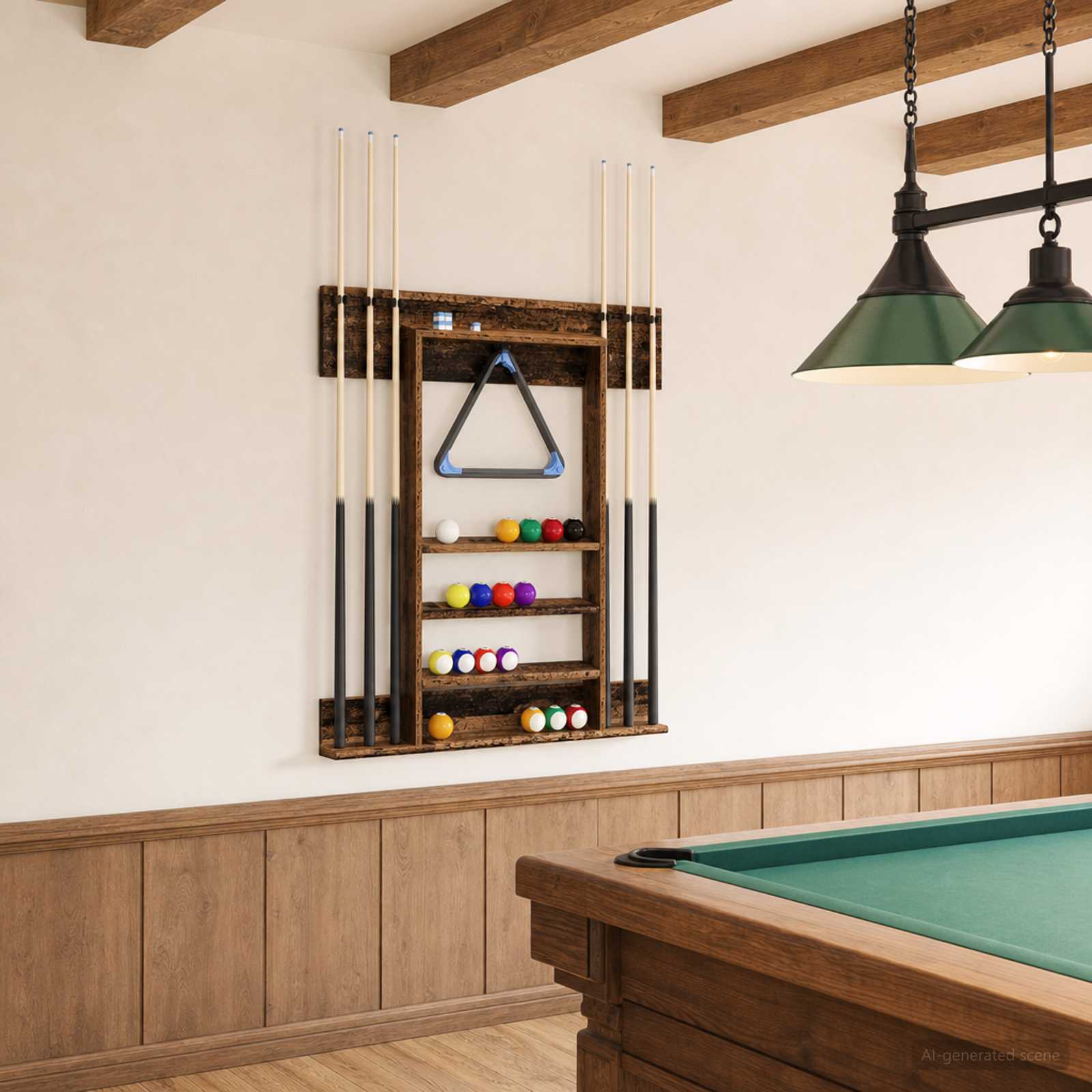 Supporto per stecche da biliardo Legno ingegnerizzato