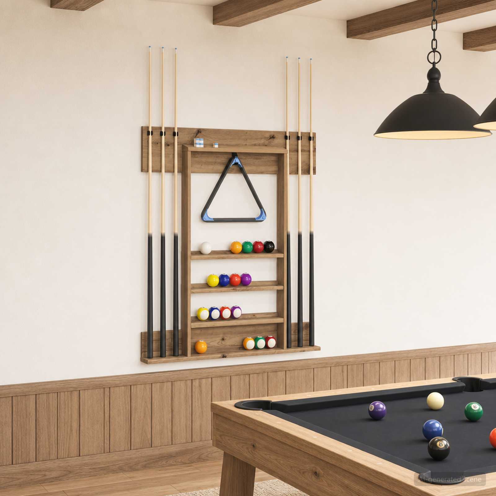 Supporto per stecche da biliardo Legno ingegnerizzato