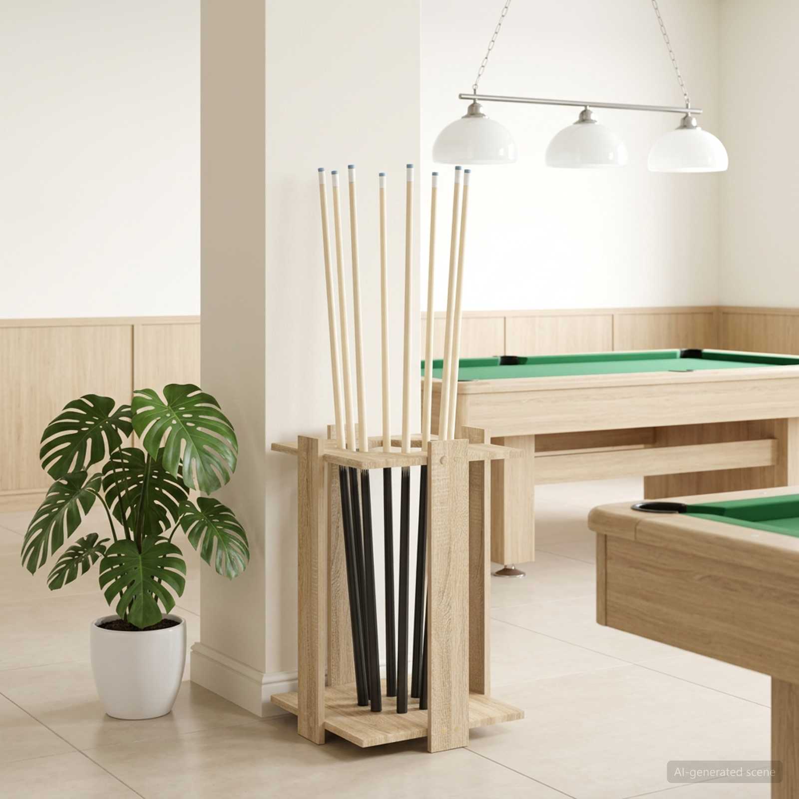 Supporto per stecche da biliardo Legno ingegnerizzato