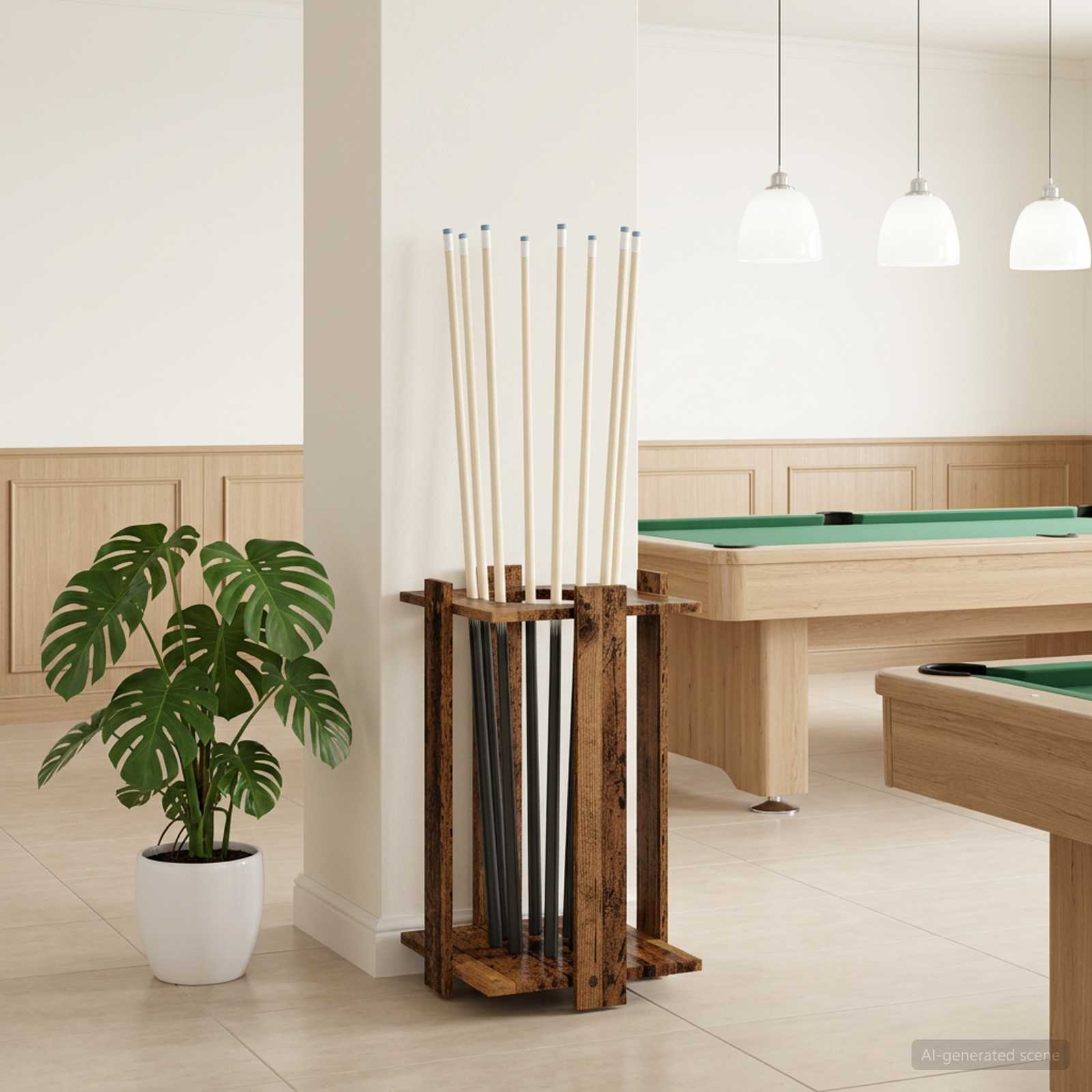 Supporto per stecche da biliardo Legno ingegnerizzato