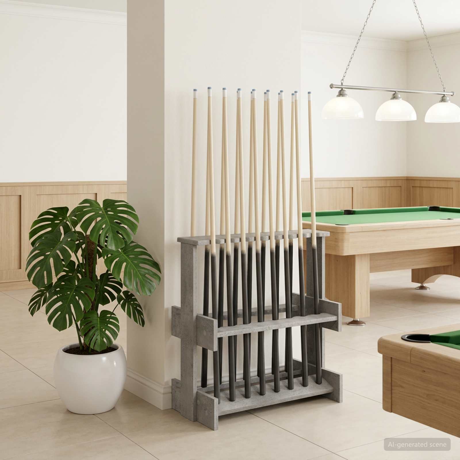 Supporto per stecche da biliardo Legno ingegnerizzato