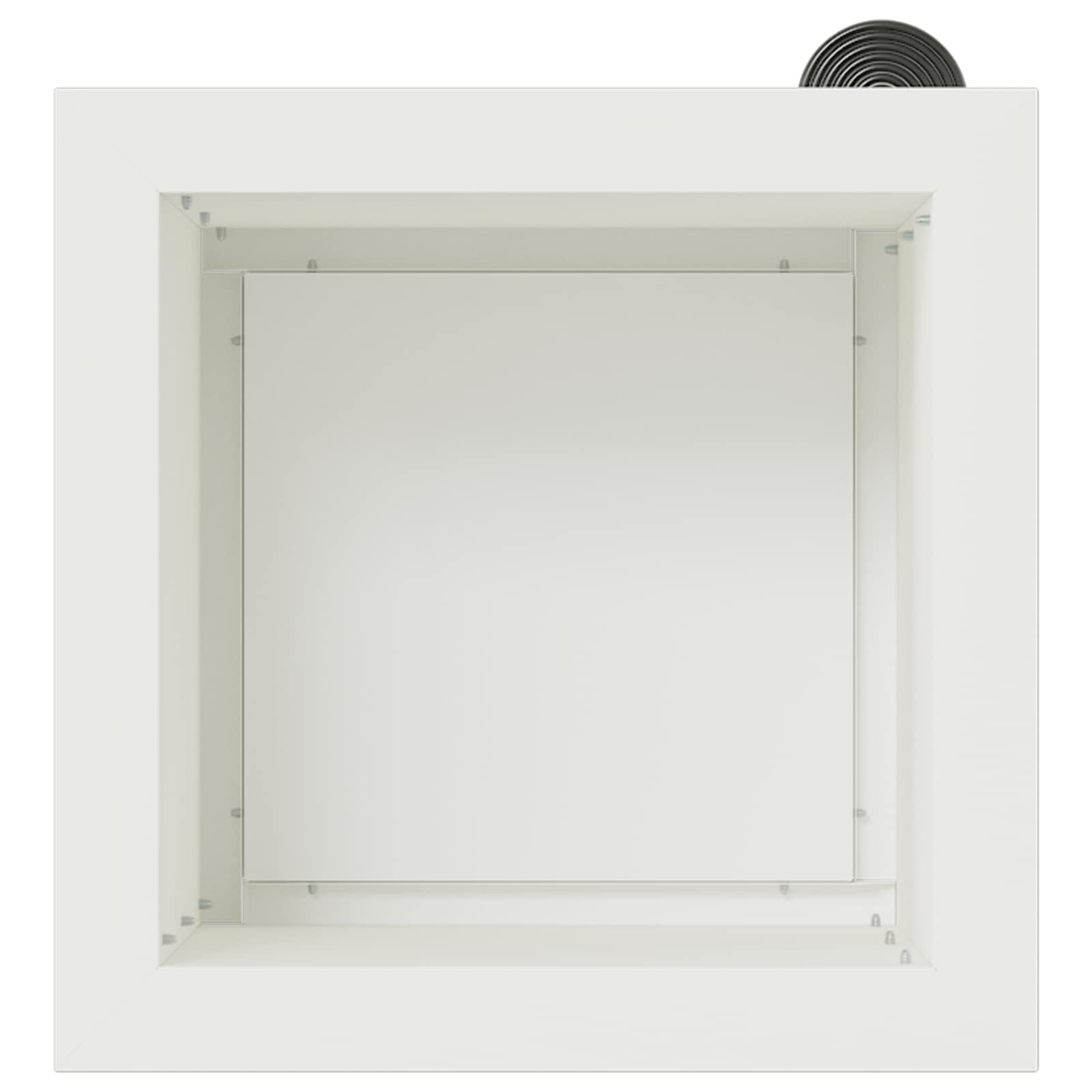 Fioriera da giardino con LED 2 pz Bianco 30 x 30 x 30 cm