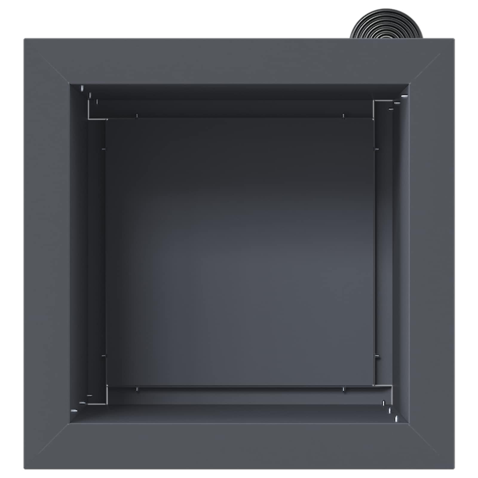 Fioriera da giardino con LED 2 pz Antracite 30 x 30 x 30 cm