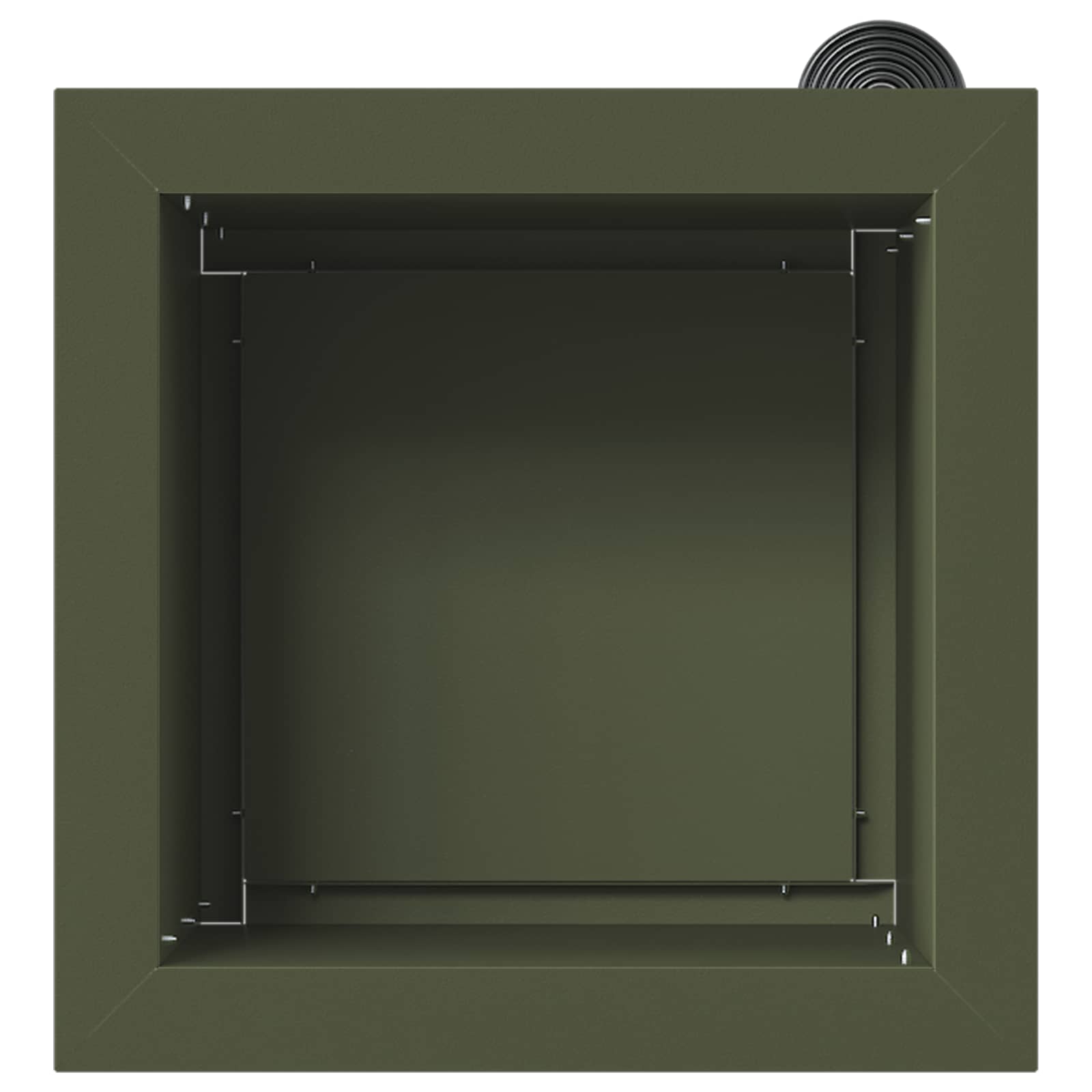 Fioriera da giardino con LED Verde Oliva 30 x 30 x 30 cm