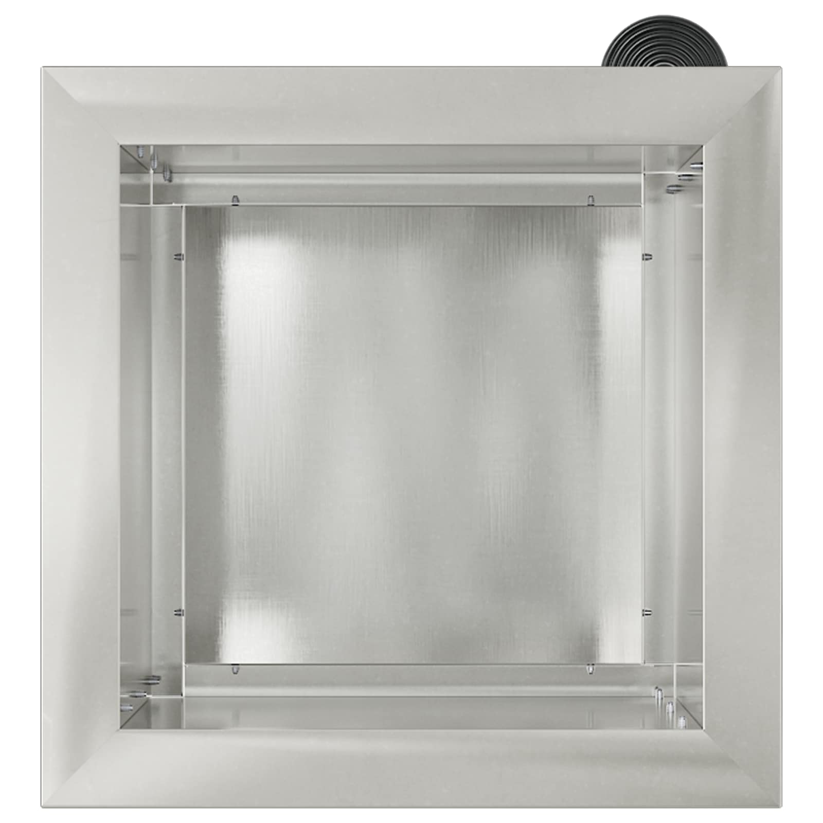 Fioriera da giardino con LED Argento 30 x 30 x 30 cm