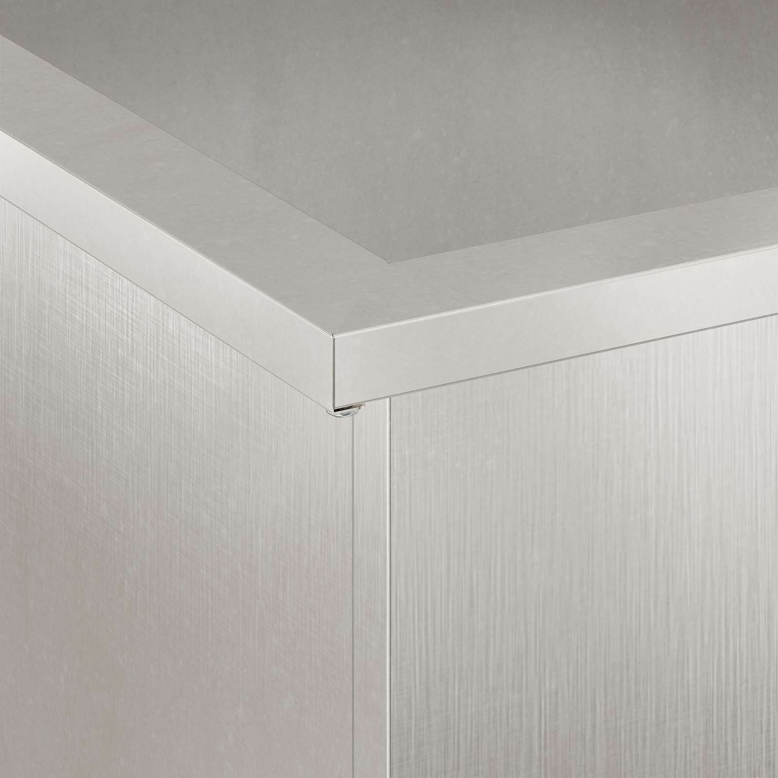 Fioriera da giardino con LED 2 pz Argento 30 x 30 x 30 cm