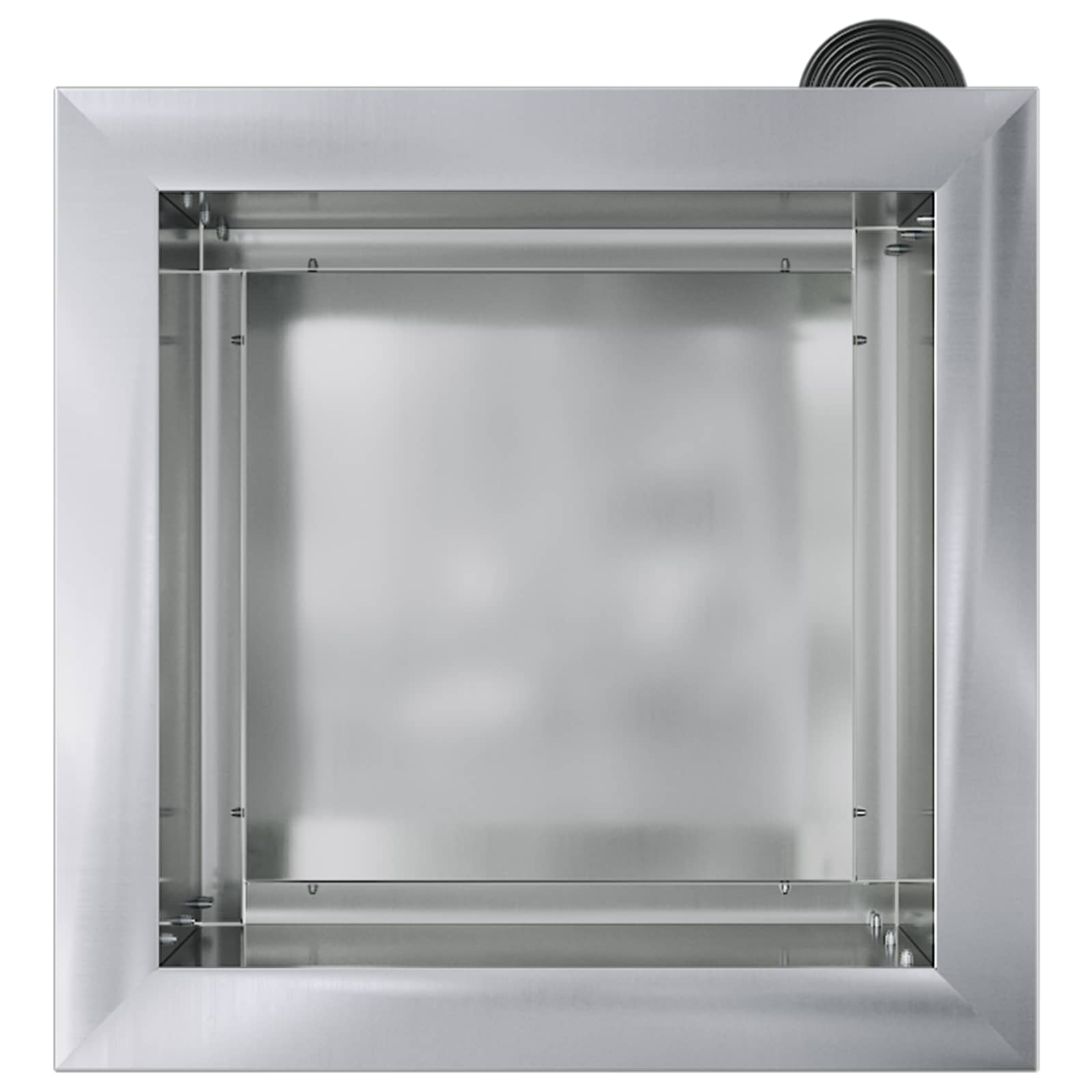 Fioriera da giardino con LED 2 pz Argento 30 x 30 x 30 cm