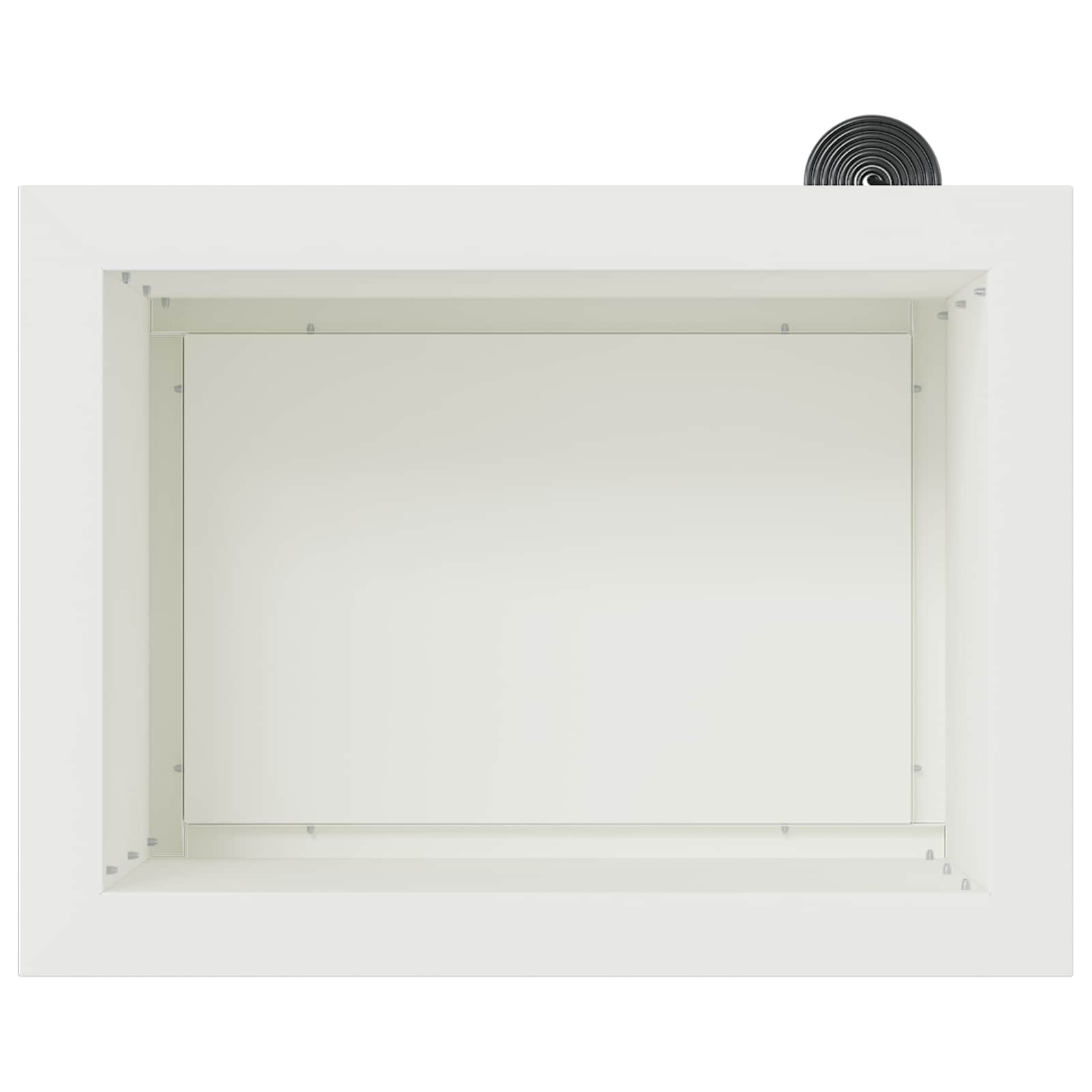 Fioriera da giardino con LED 2 pz Bianco 30 x 40 x 30 cm