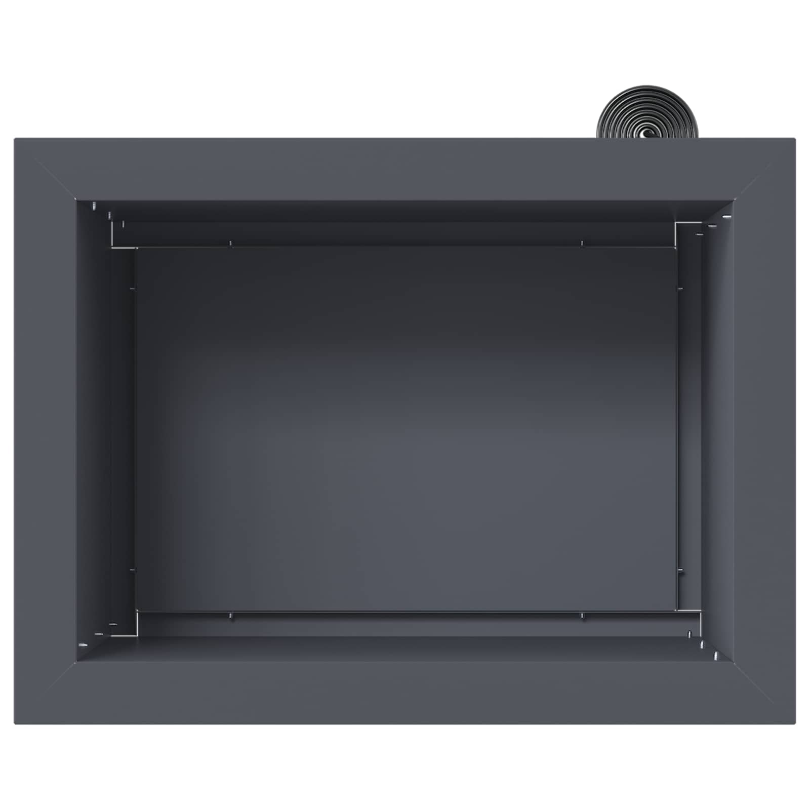 Fioriera da giardino con LED Antracite 30 x 40 x 30 cm Acciaio