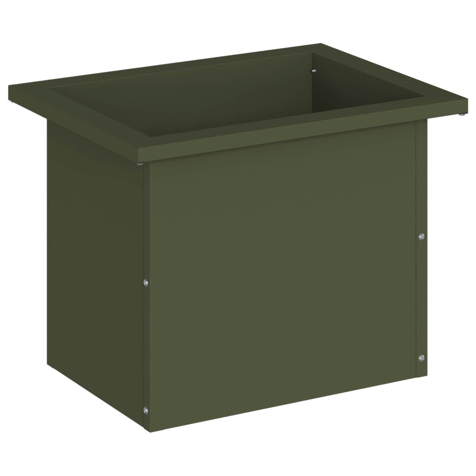 Fioriera da giardino con LED Verde Oliva 30 x 40 x 30 cm