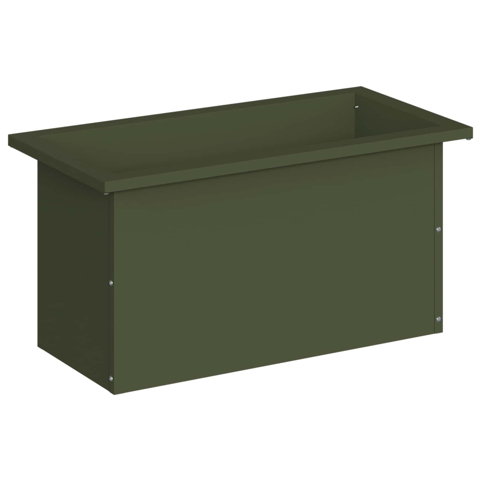 Fioriera da giardino con LED Verde Oliva 30 x 60 x 30 cm