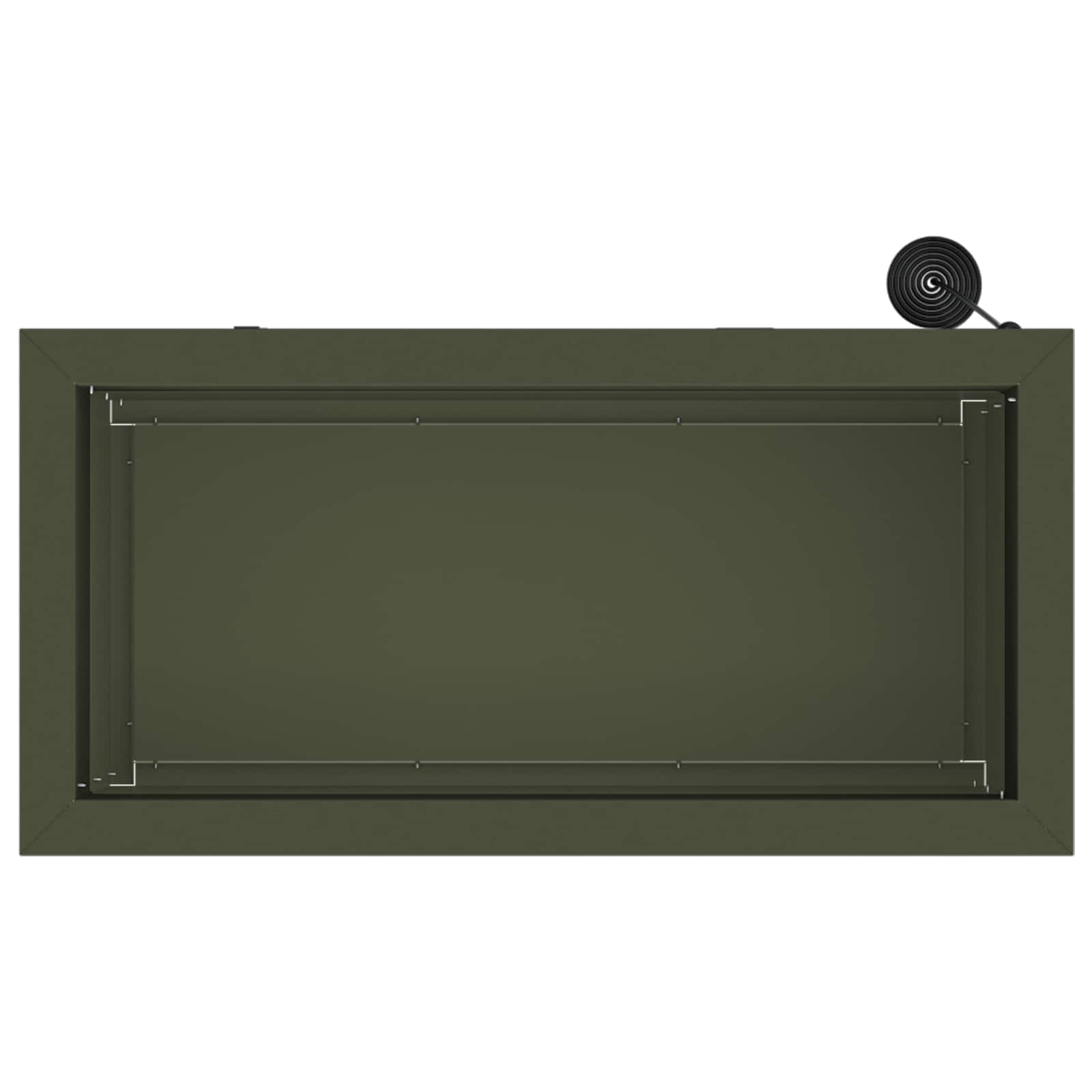 Fioriera da giardino con LED Verde Oliva 30 x 60 x 30 cm