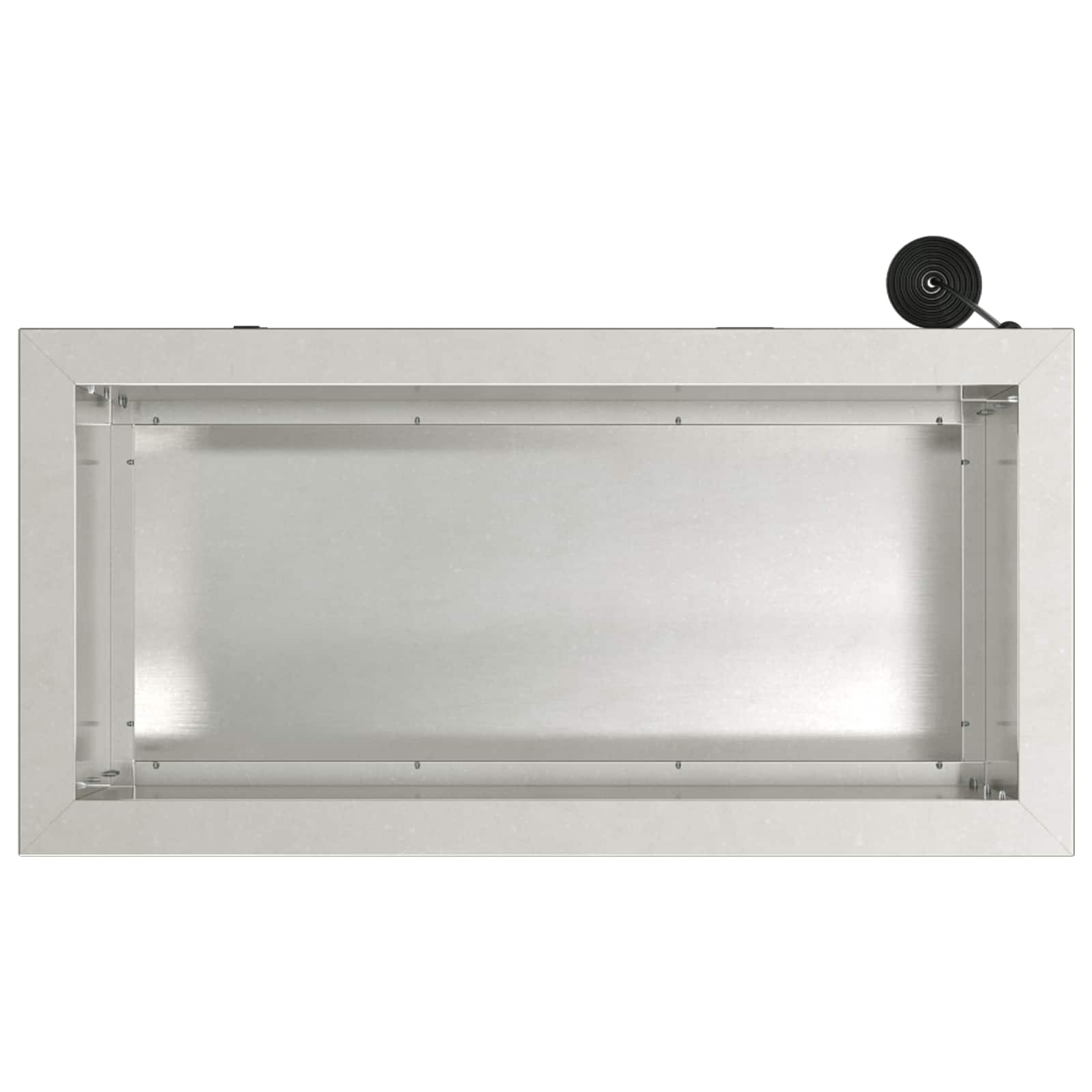Fioriera da giardino con LED 2 pz Argento 30 x 60 x 30 cm