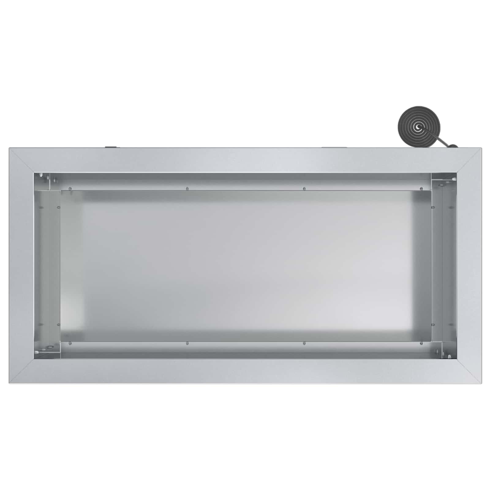 Fioriera da giardino con LED Argento 30 x 60 x 30 cm