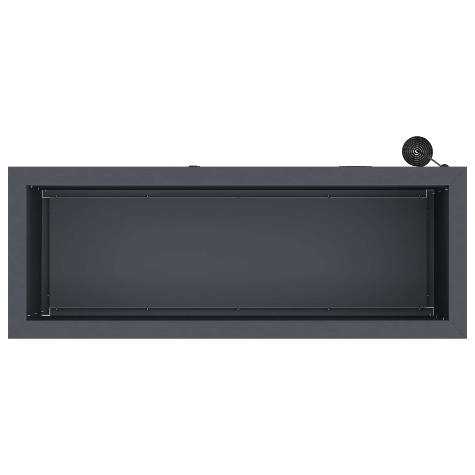 Fioriera da giardino con LED 2 pz Antracite 30 x 80 x 30 cm