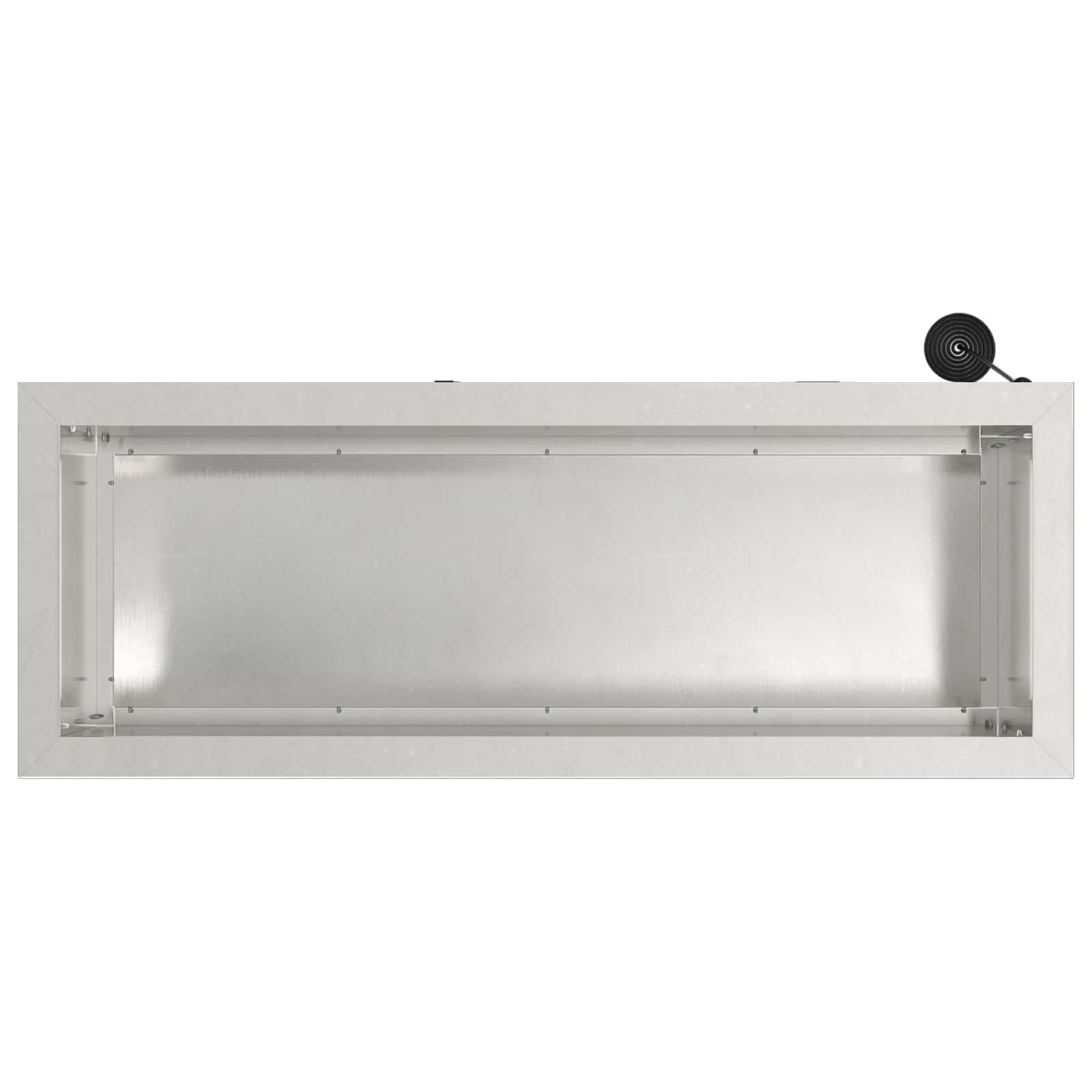 Fioriera da giardino con LED 2 pz Argento 30 x 80 x 30 cm