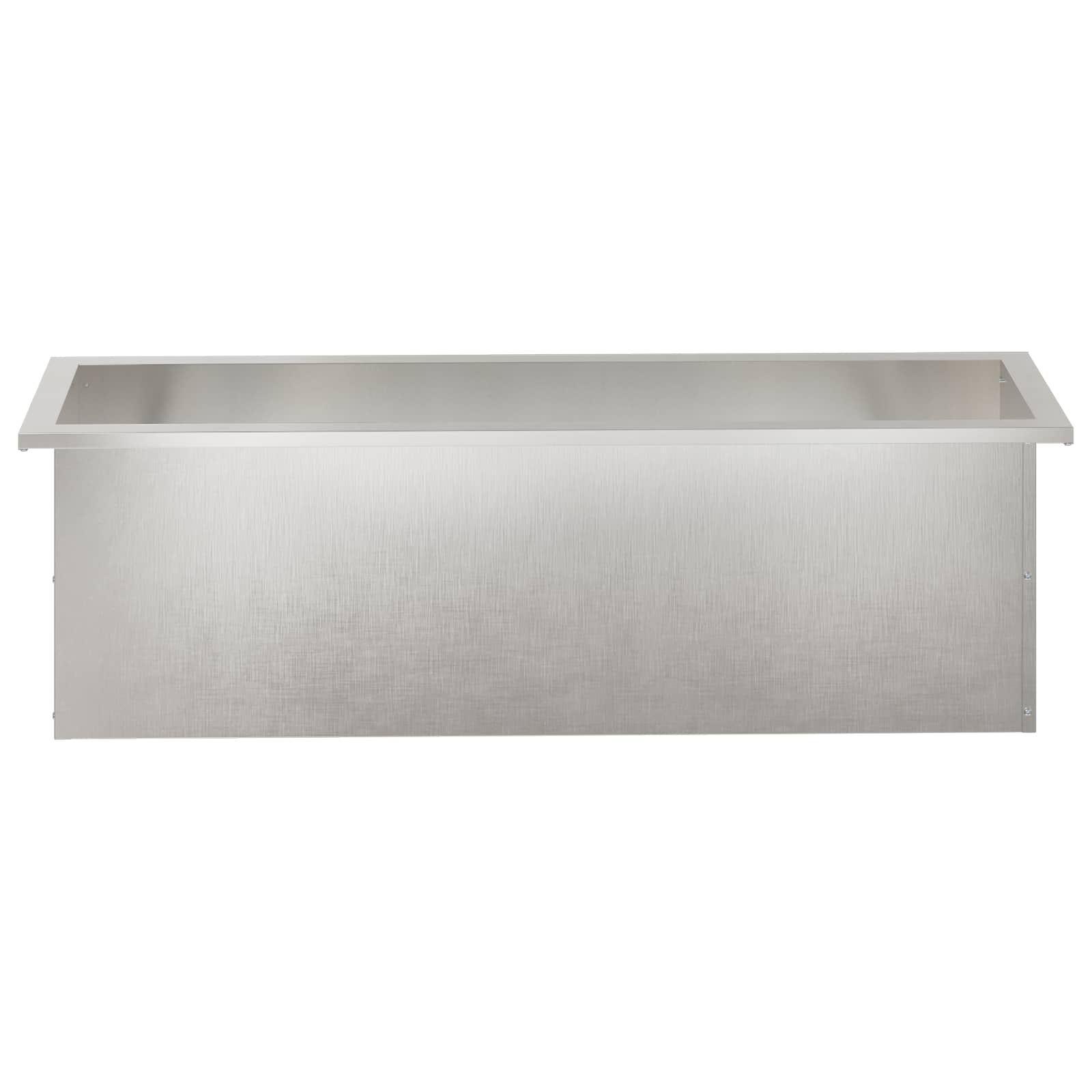 Fioriera da giardino con LED 2 pz Argento 30 x 100 x 30 cm