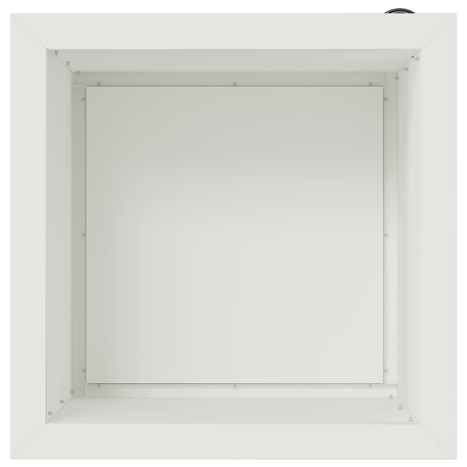 Fioriera da giardino con LED 2 pz Bianco 40 x 40 x 40 cm