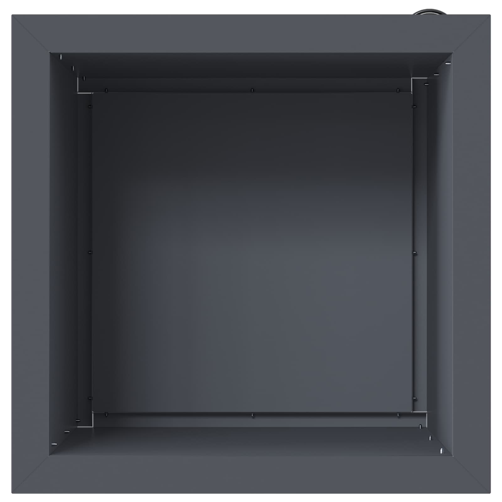 Fioriera da giardino con LED Antracite 40 x 40 x 40 cm Acciaio