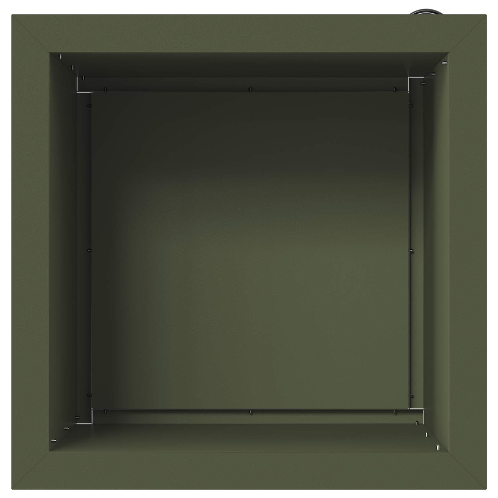 Fioriera da giardino con LED Verde Oliva 40 x 40 x 40 cm