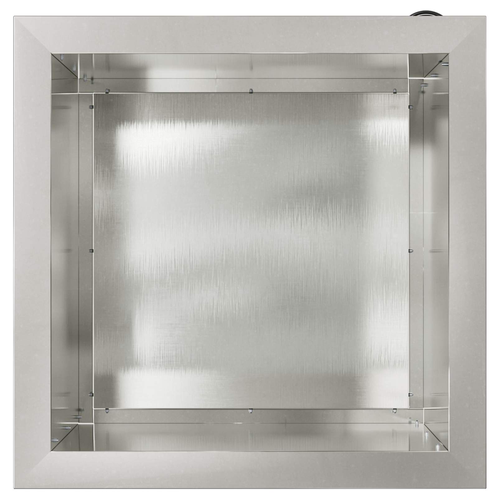 Fioriera da giardino con LED Argento 40 x 40 x 40 cm