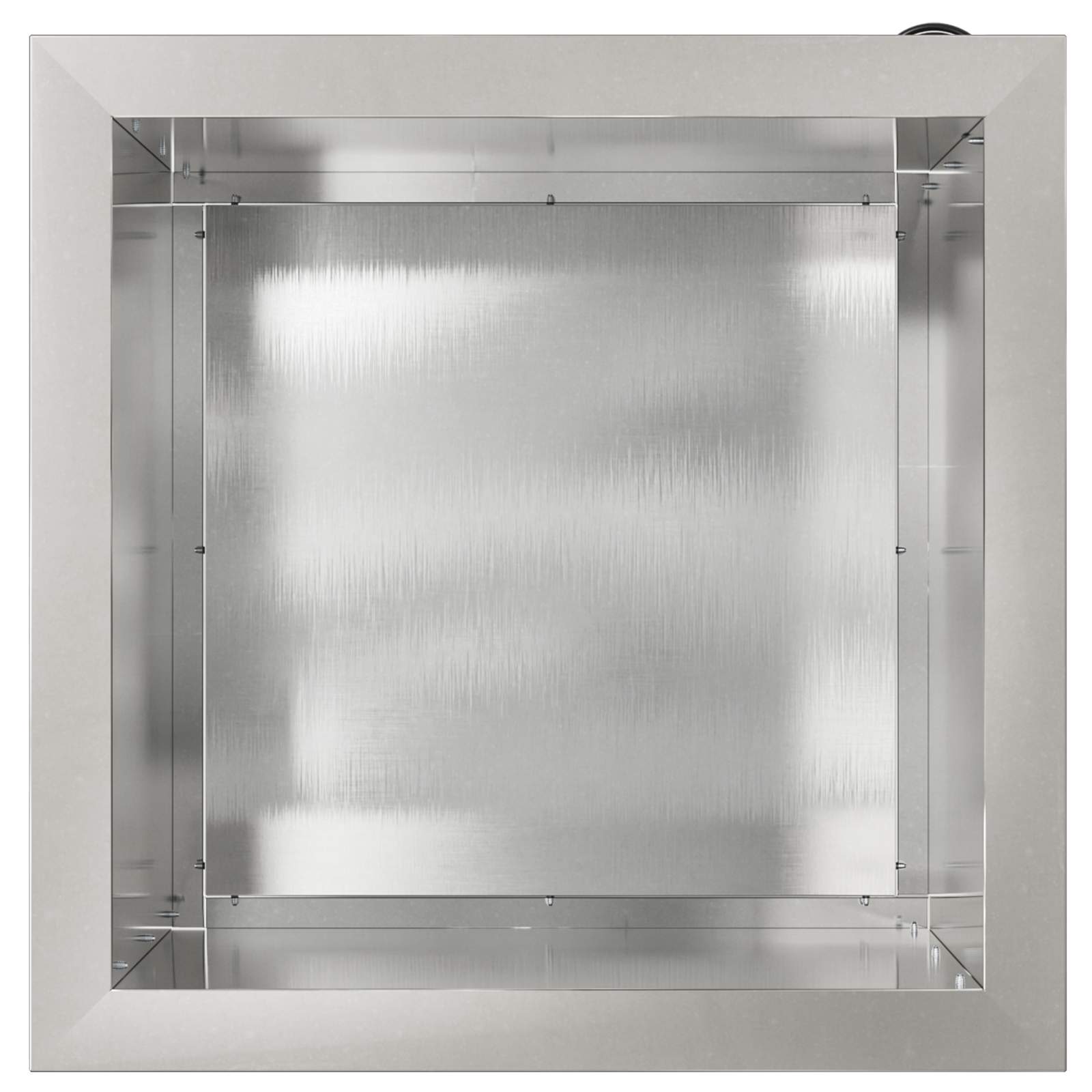 Fioriera da giardino con LED 2 pz Argento 40 x 40 x 40 cm