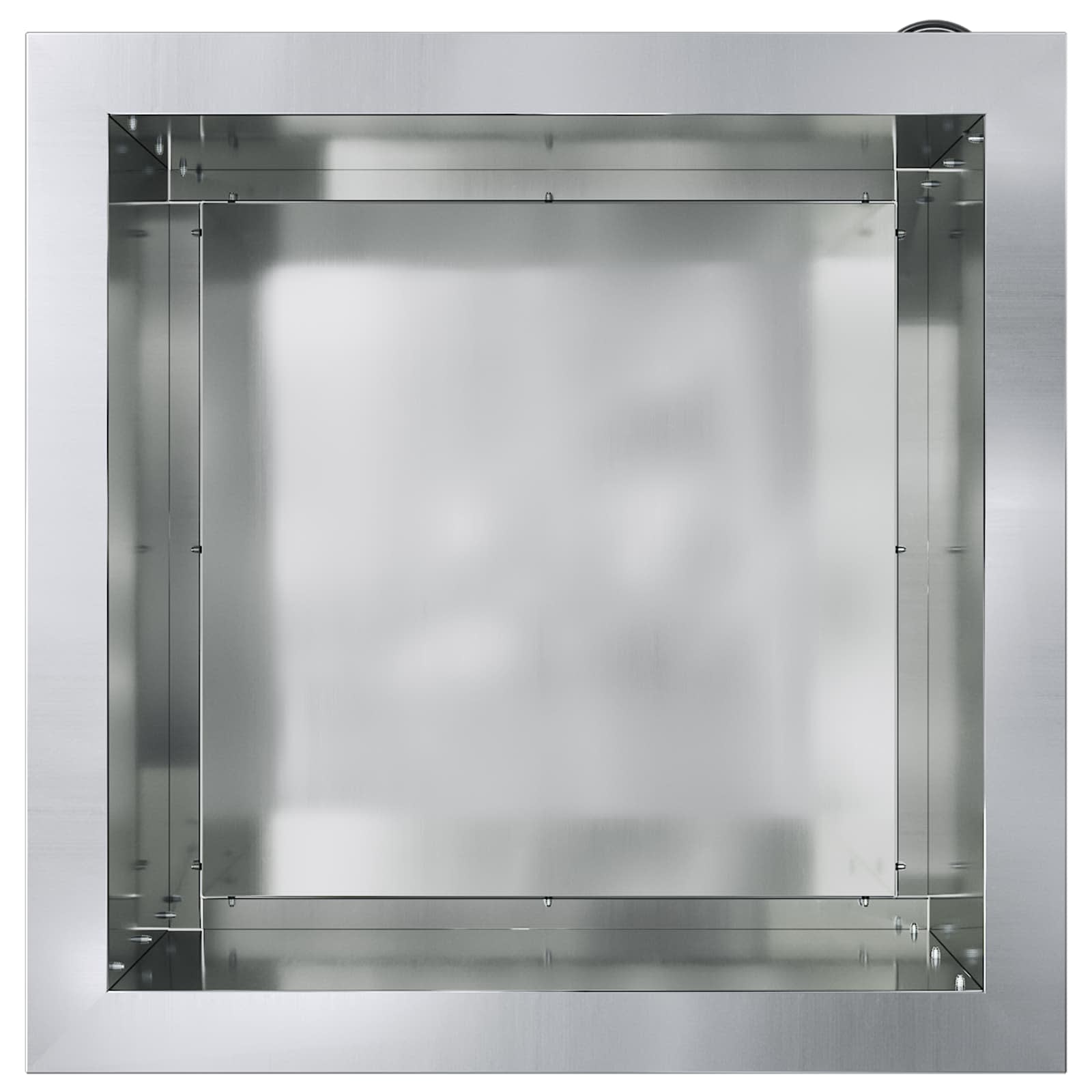 Fioriera da giardino con LED Argento 40 x 40 x 40 cm