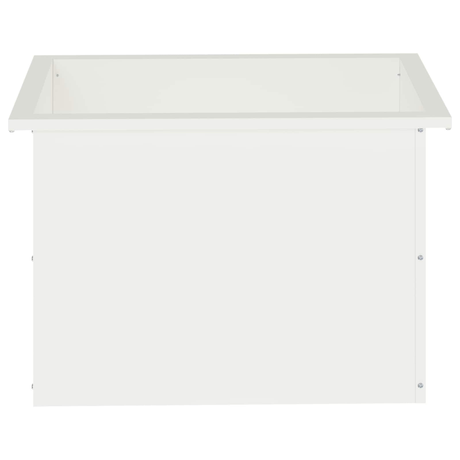 Fioriera da giardino con LED 2 pz Bianco 40 x 60 x 40 cm