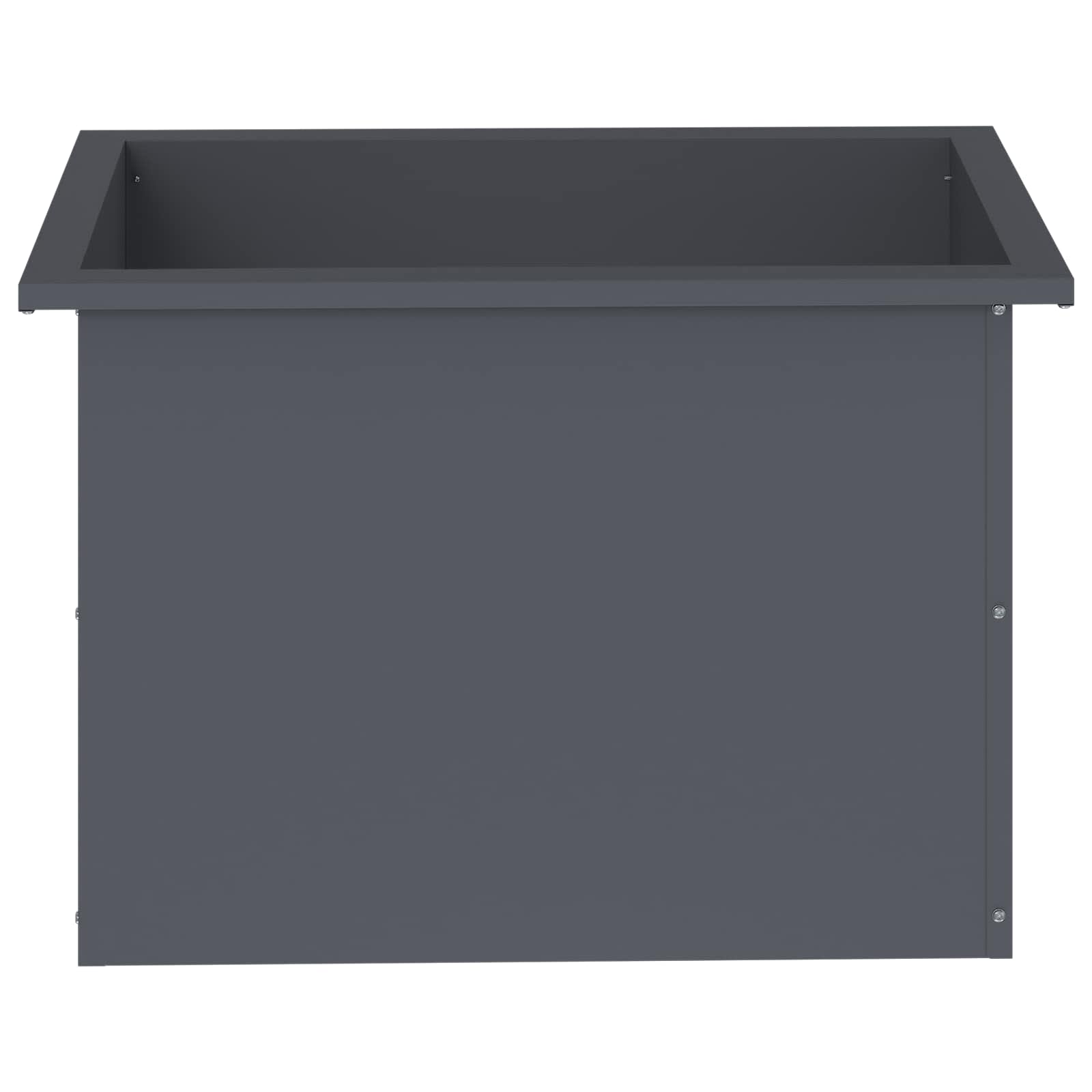Fioriera da giardino con LED 2 pz Antracite 40 x 60 x 40 cm